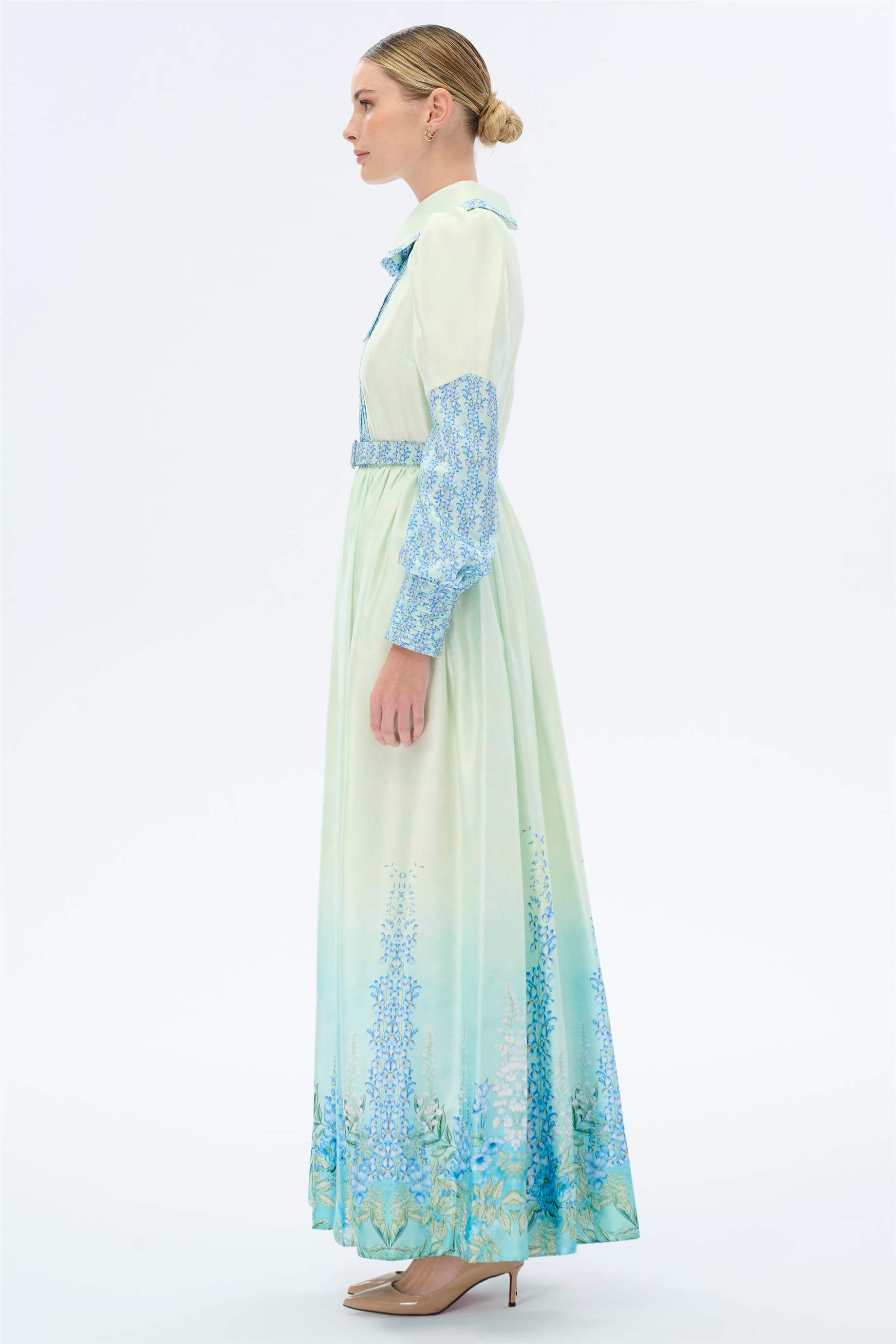 Miha-Balon Kollu Elbi̇se-Elbise-6-Milagron.com