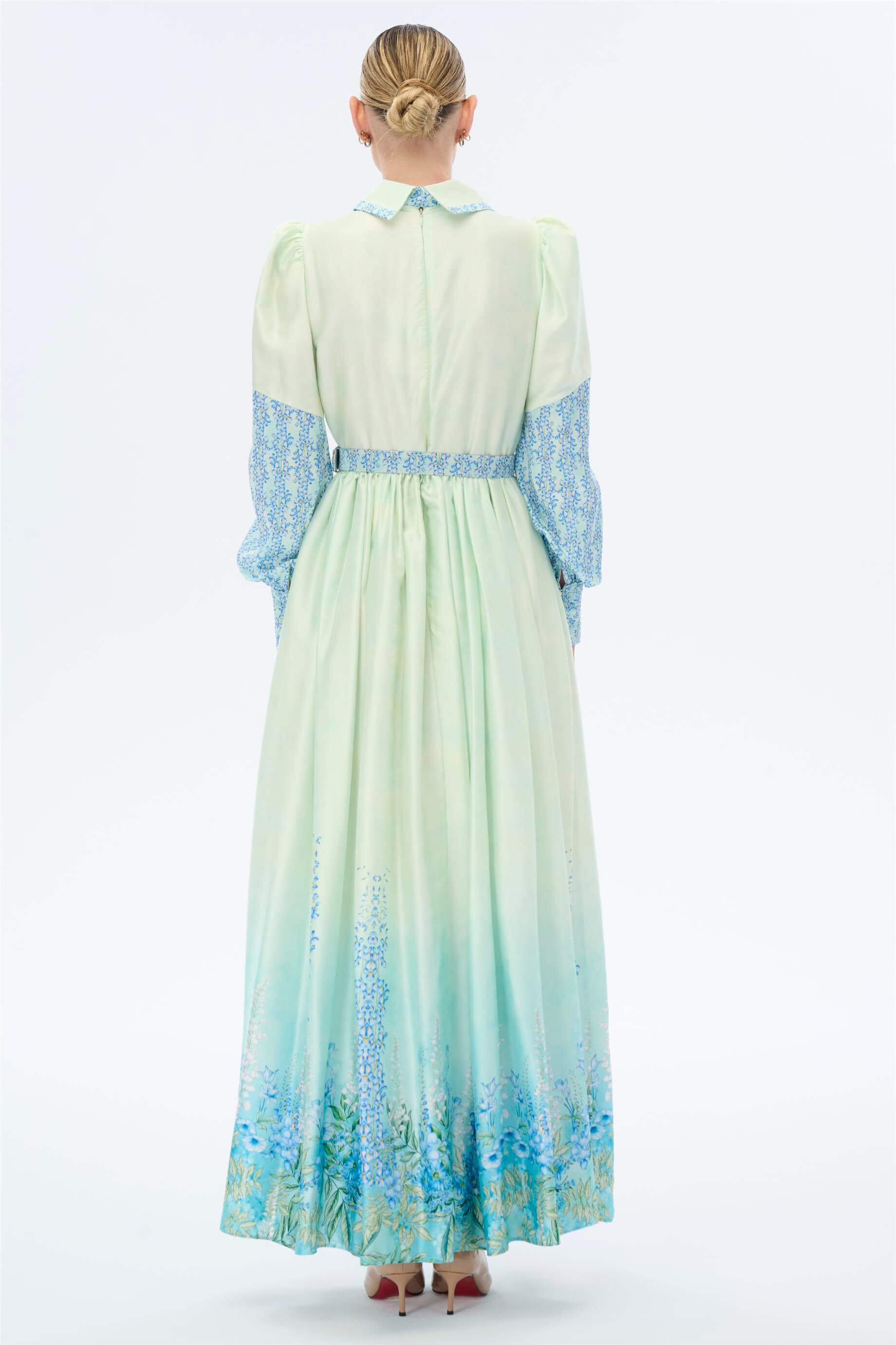 Miha-Balon Kollu Elbi̇se-Elbise-7-Milagron.com