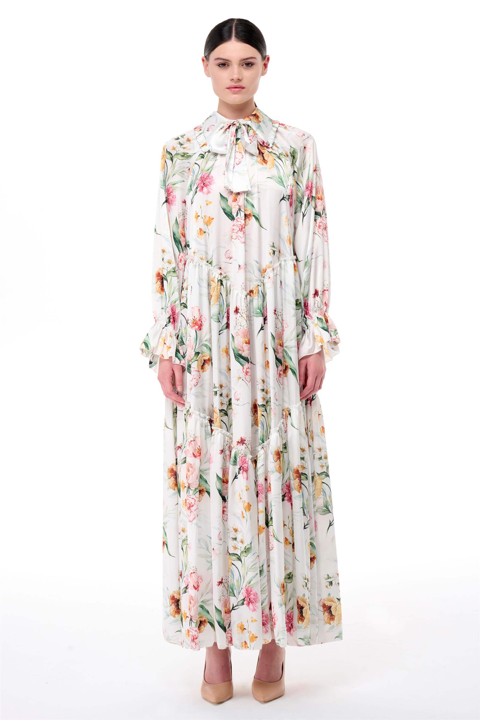 Miha-Bebe Yaka Oversi̇ze Elbi̇se-Elbise-1-Milagron.com