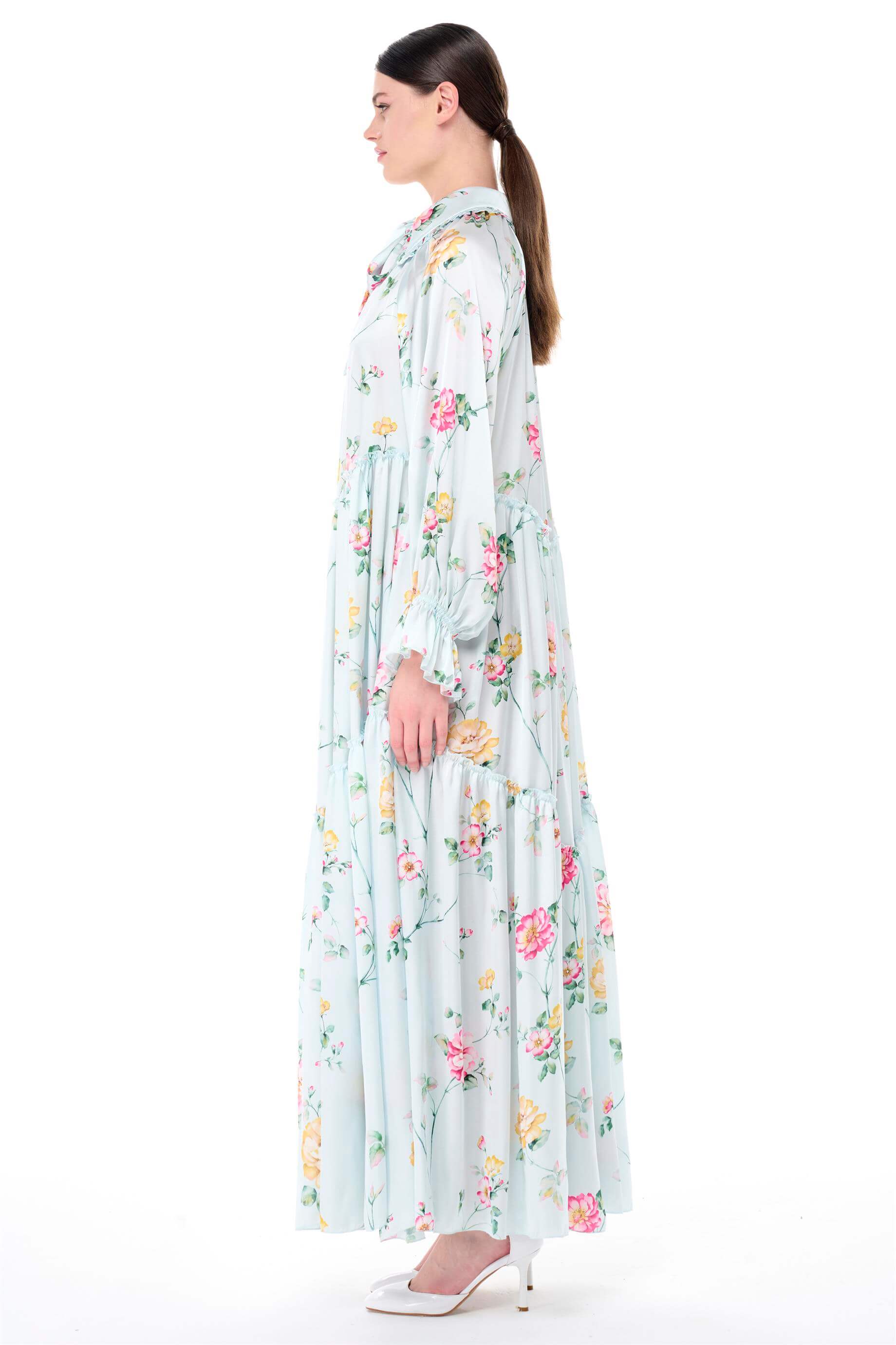 Miha-Bebe Yaka Oversi̇ze Elbi̇se-Elbise-10-Milagron.com