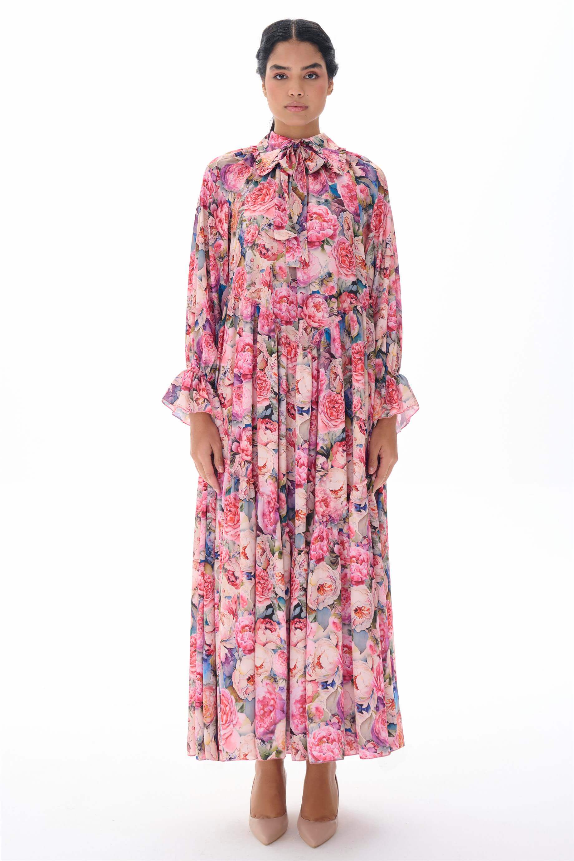 Miha-Bebe Yaka Oversi̇ze Elbi̇se-Elbise-13-Milagron.com