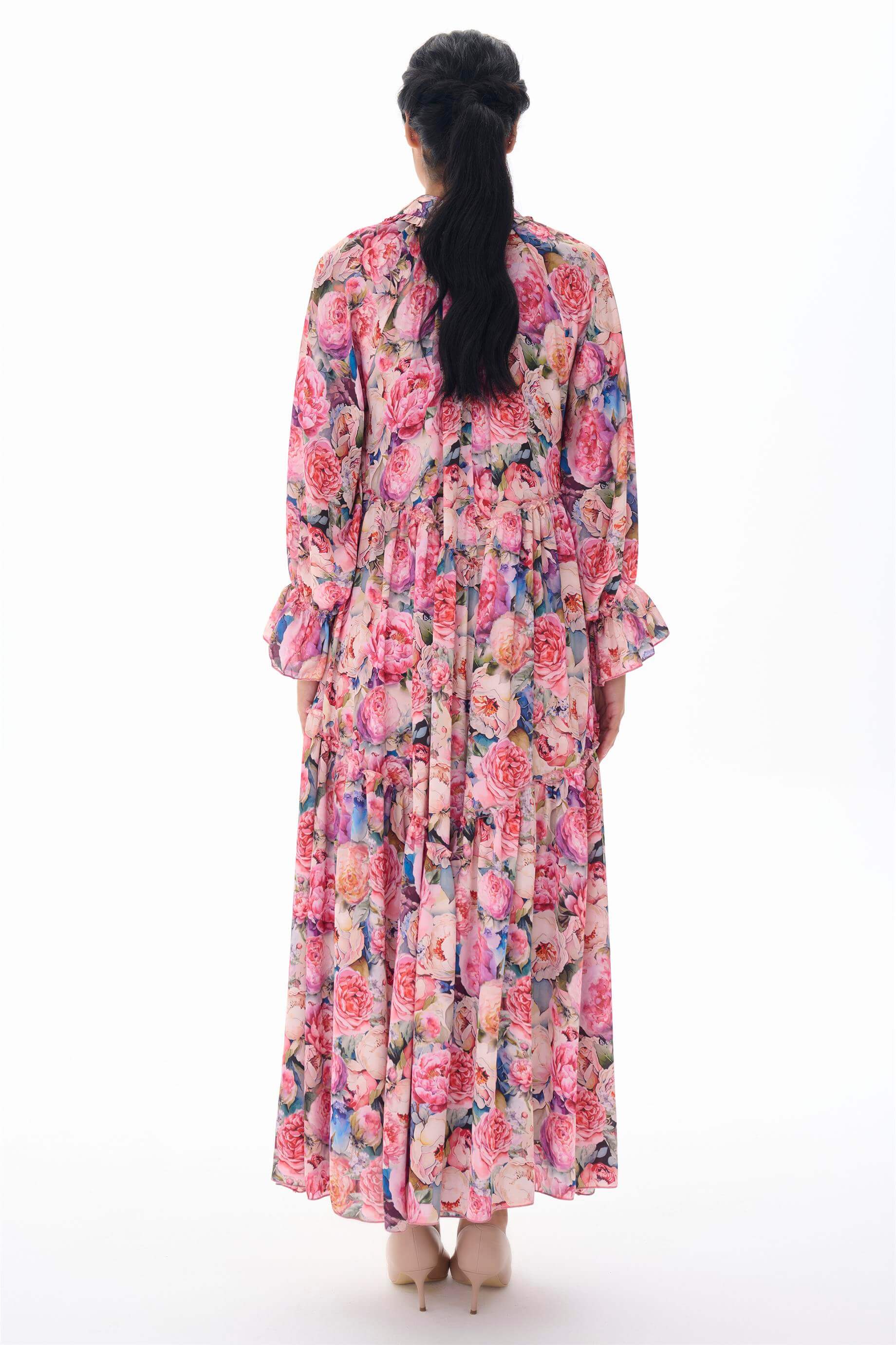 Miha-Bebe Yaka Oversi̇ze Elbi̇se-Elbise-15-Milagron.com