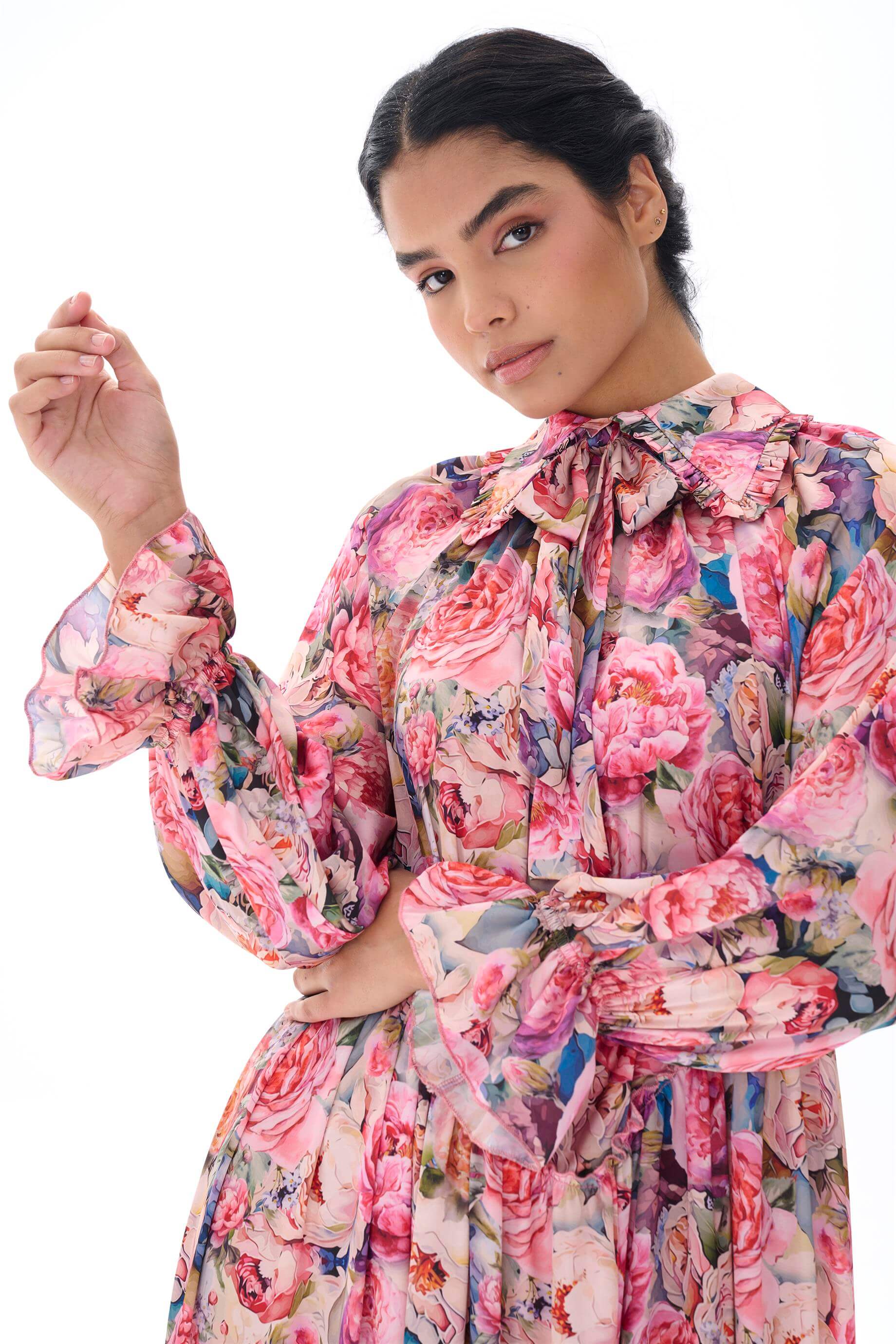 Miha-Bebe Yaka Oversi̇ze Elbi̇se-Elbise-16-Milagron.com