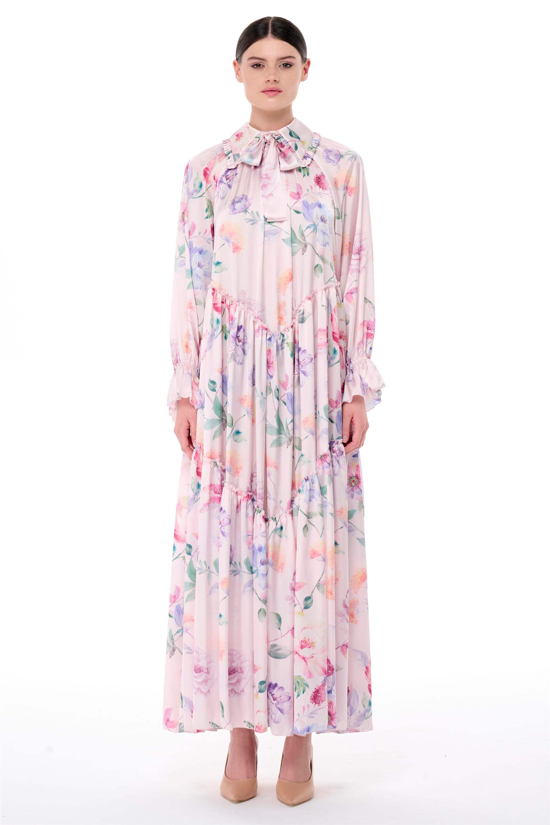 Miha-Bebe Yaka Oversi̇ze Elbi̇se-Elbise-17-Milagron.com