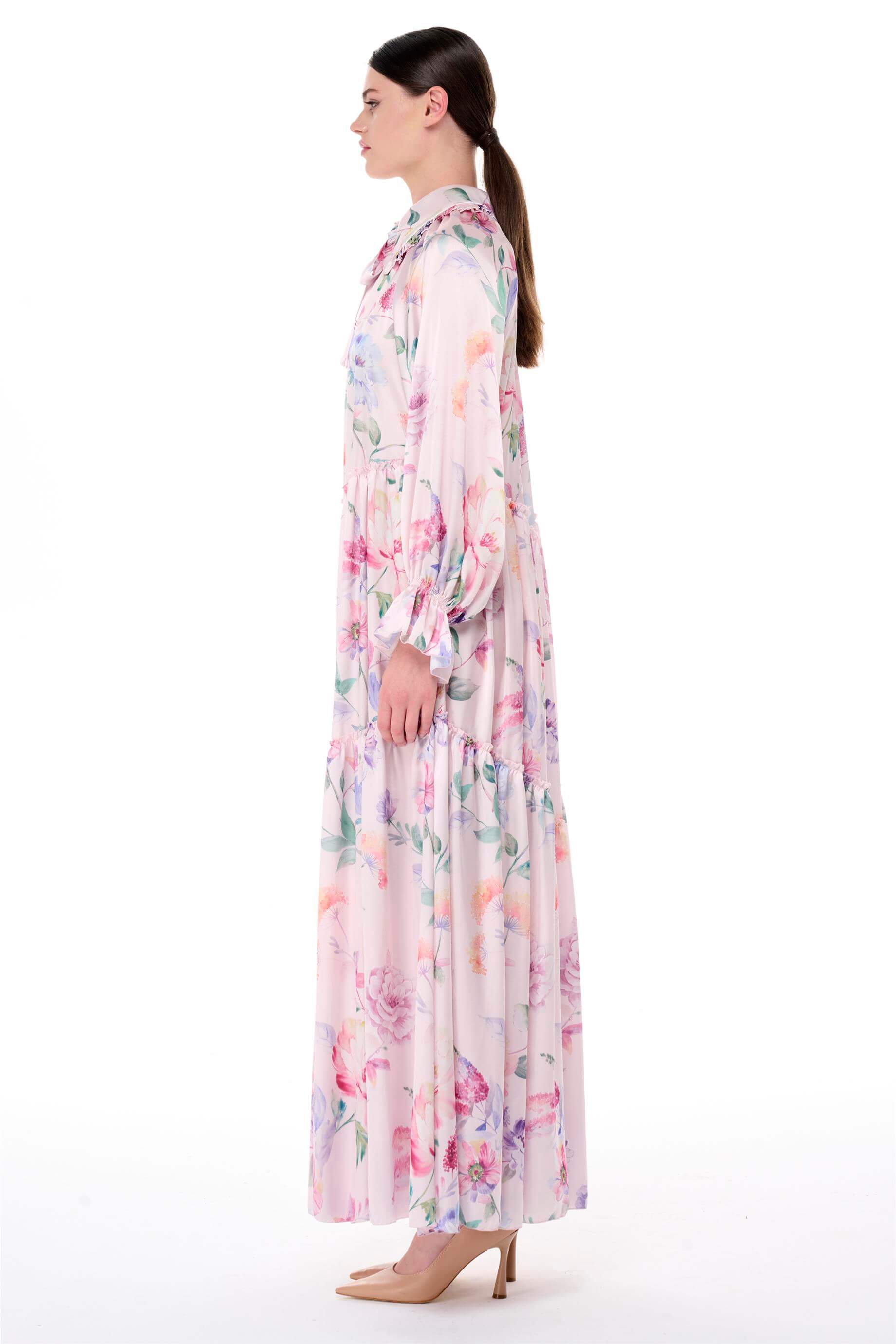 Miha-Bebe Yaka Oversi̇ze Elbi̇se-Elbise-18-Milagron.com