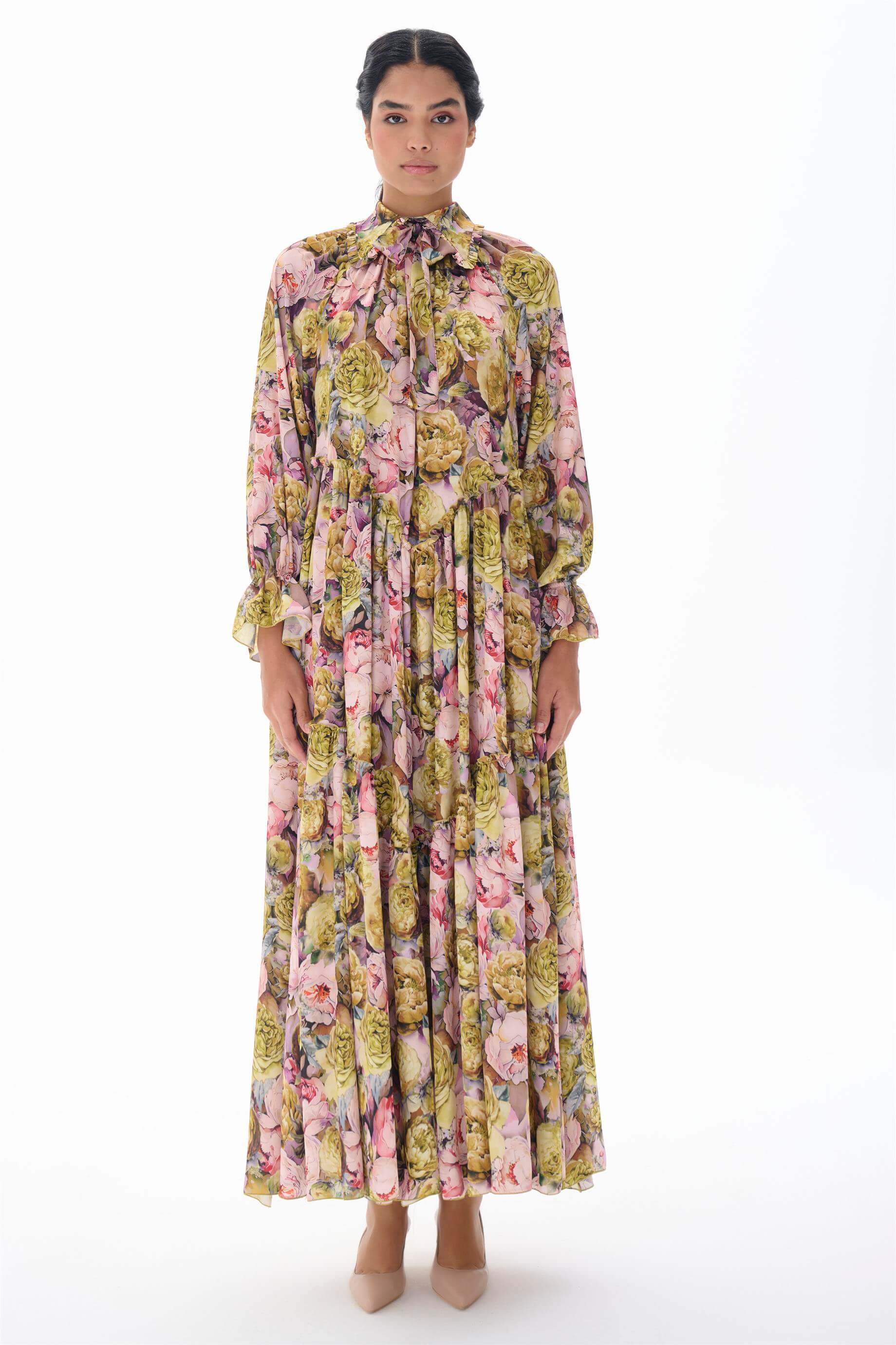 Miha-Bebe Yaka Oversi̇ze Elbi̇se-Elbise-21-Milagron.com