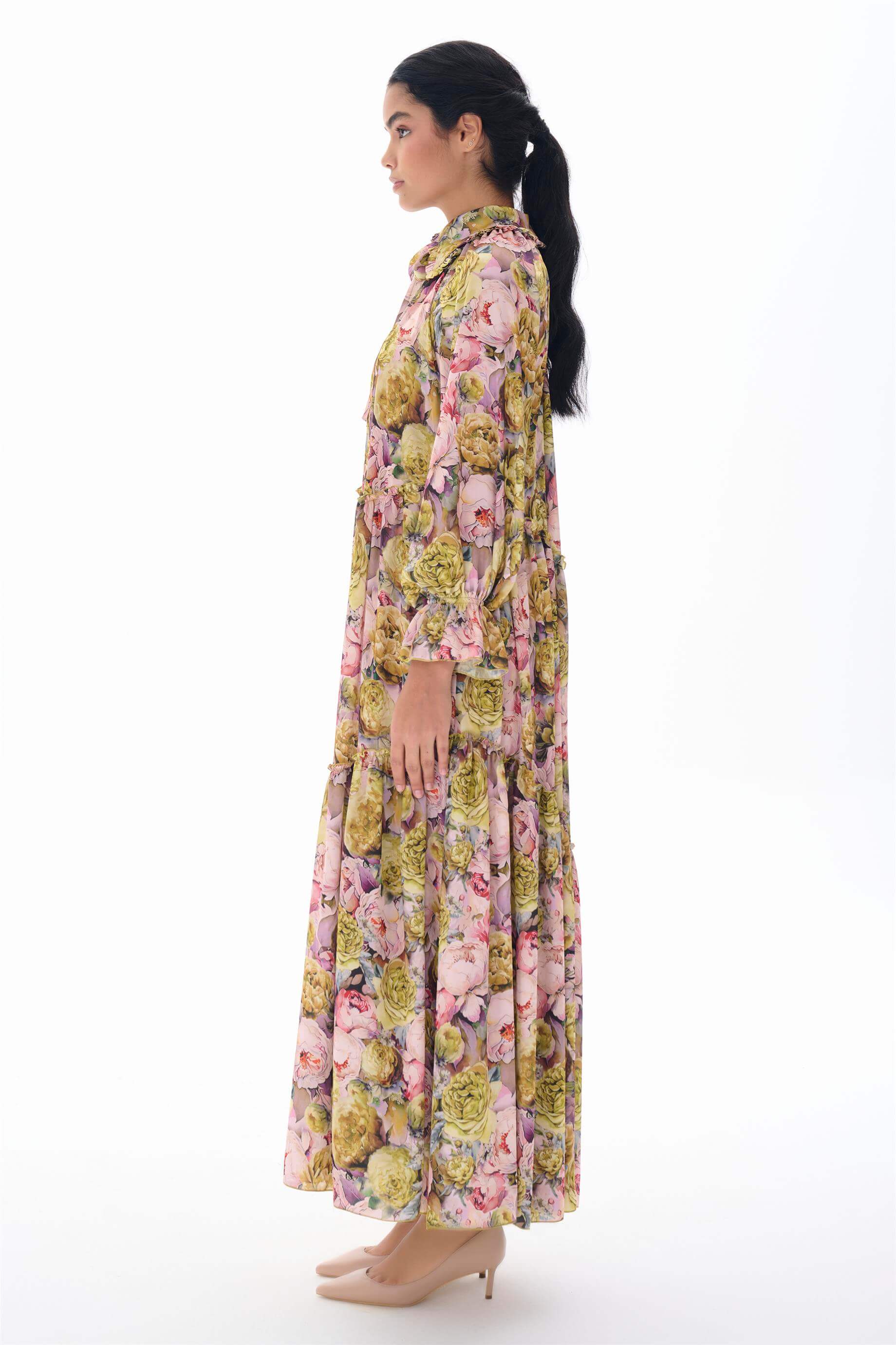 Miha-Bebe Yaka Oversi̇ze Elbi̇se-Elbise-22-Milagron.com