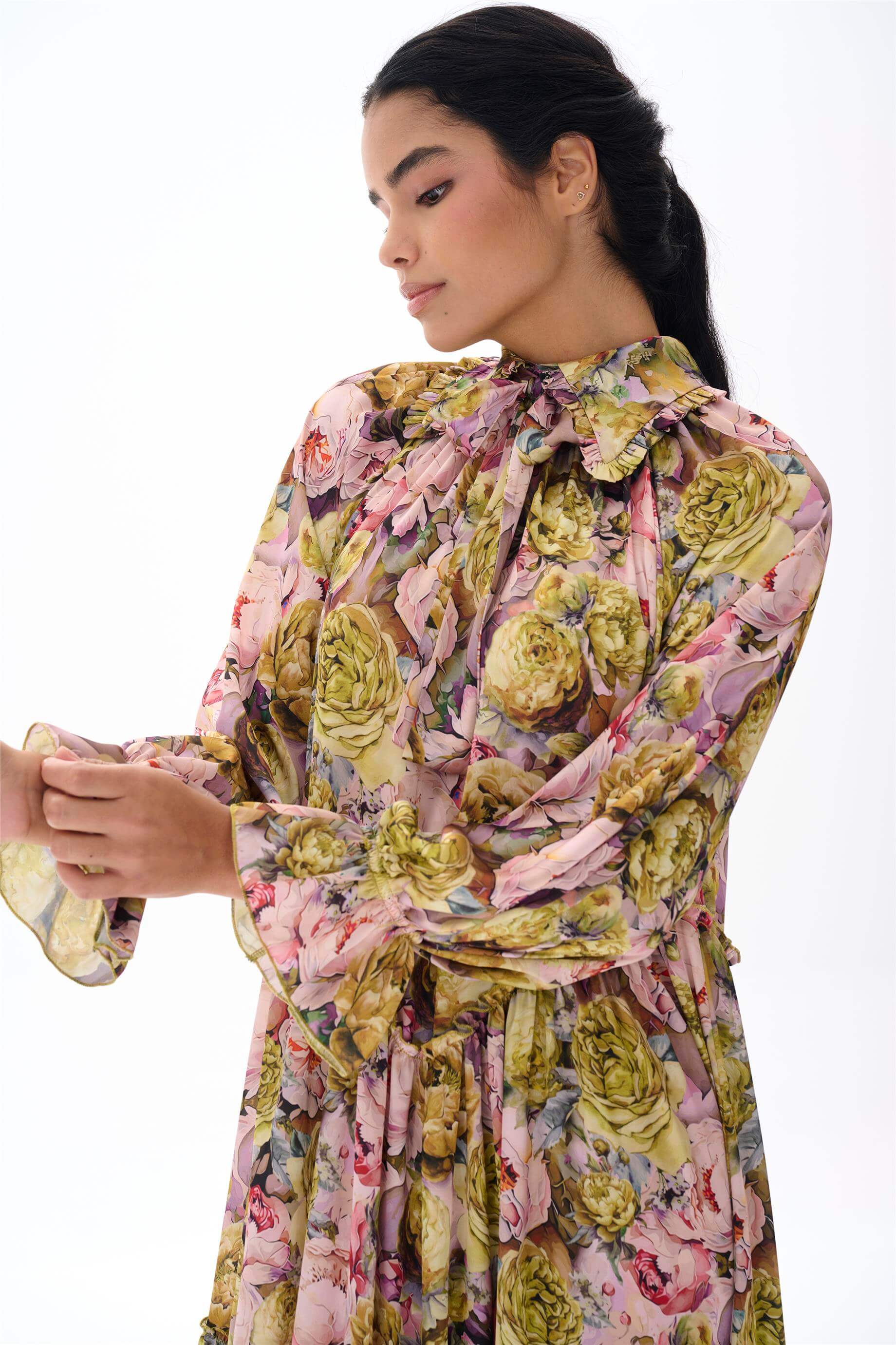 Miha-Bebe Yaka Oversi̇ze Elbi̇se-Elbise-24-Milagron.com