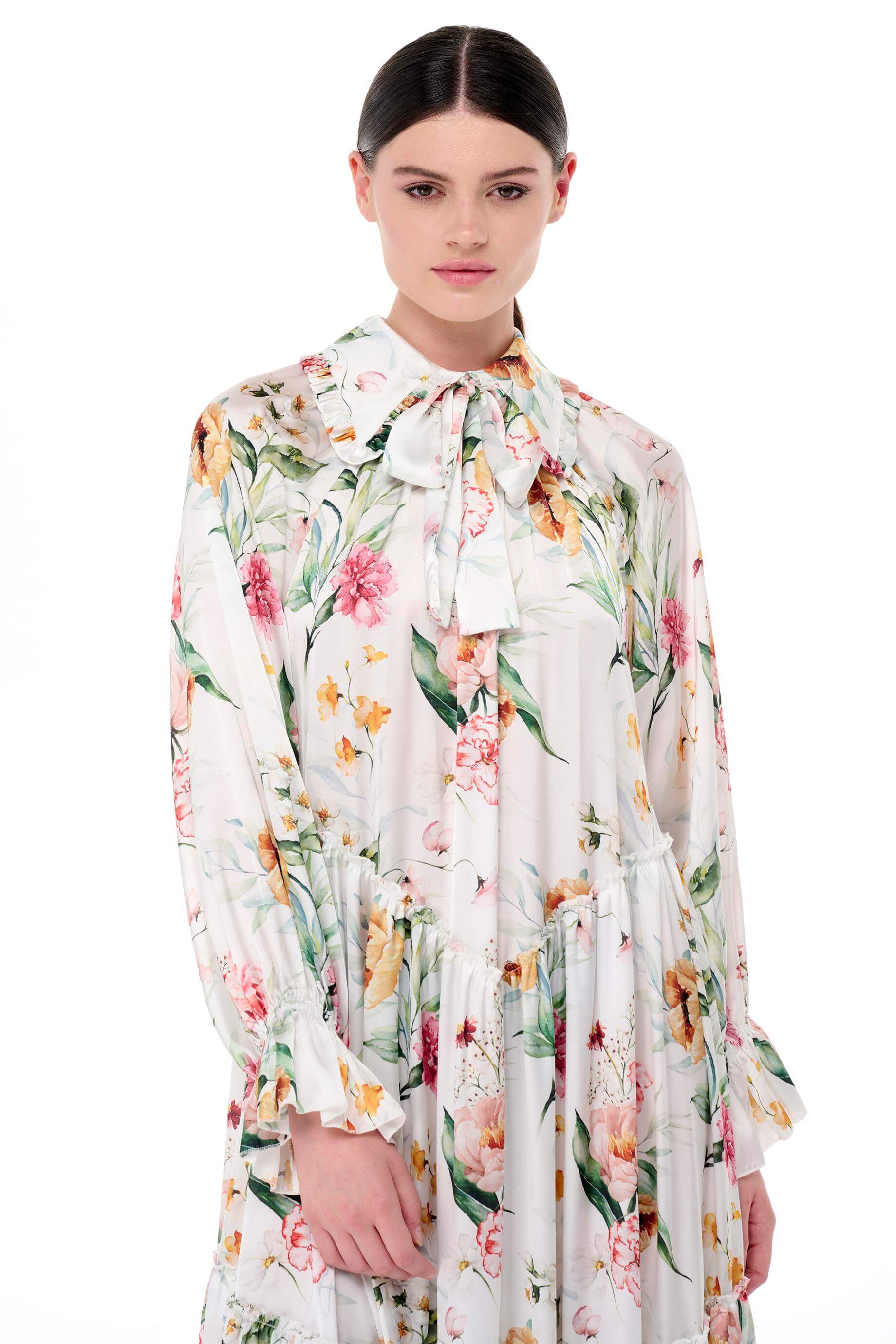 Miha-Bebe Yaka Oversi̇ze Elbi̇se-Elbise-4-Milagron.com