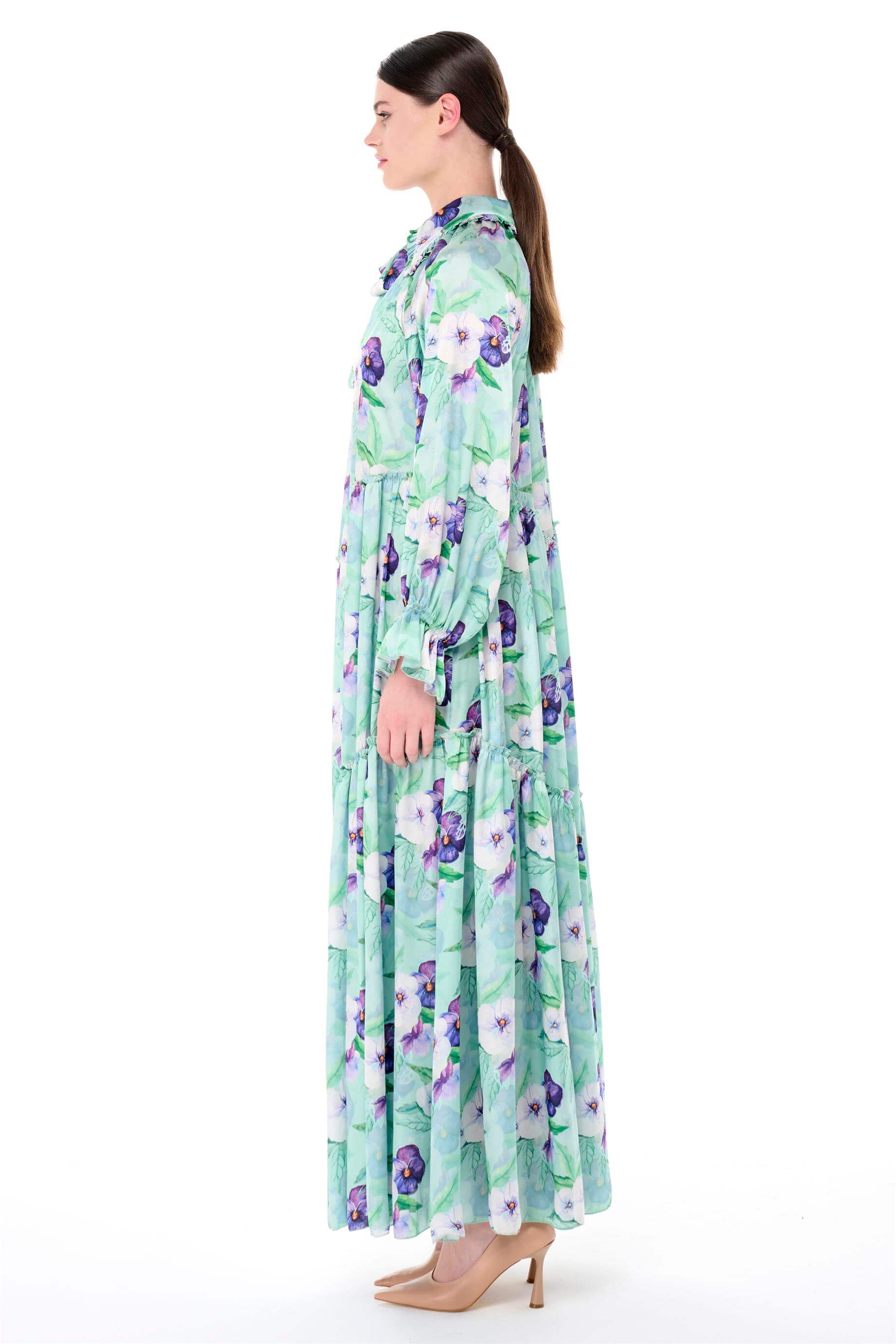 Miha-Bebe Yaka Oversi̇ze Elbi̇se-Elbise-6-Milagron.com