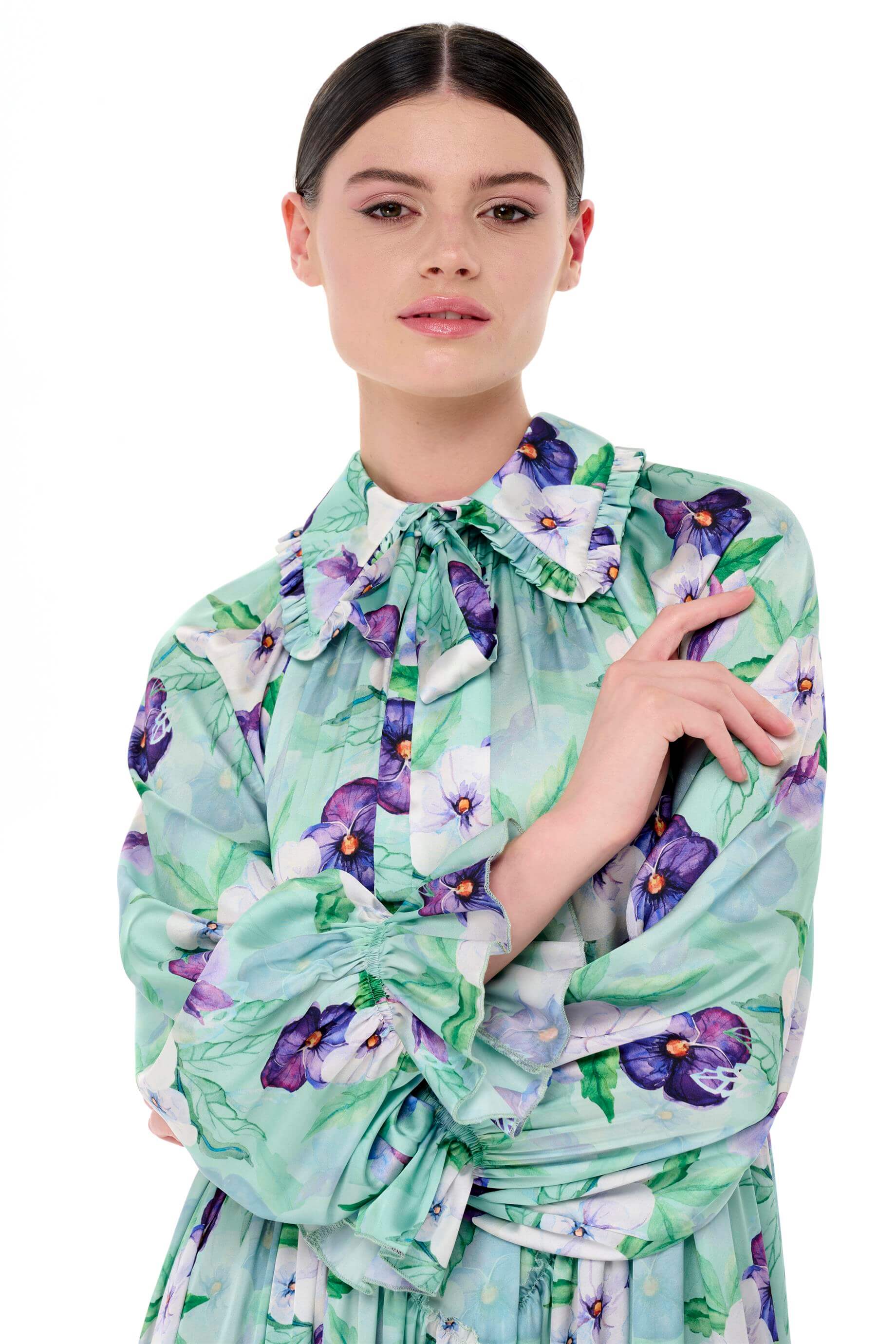 Miha-Bebe Yaka Oversi̇ze Elbi̇se-Elbise-8-Milagron.com