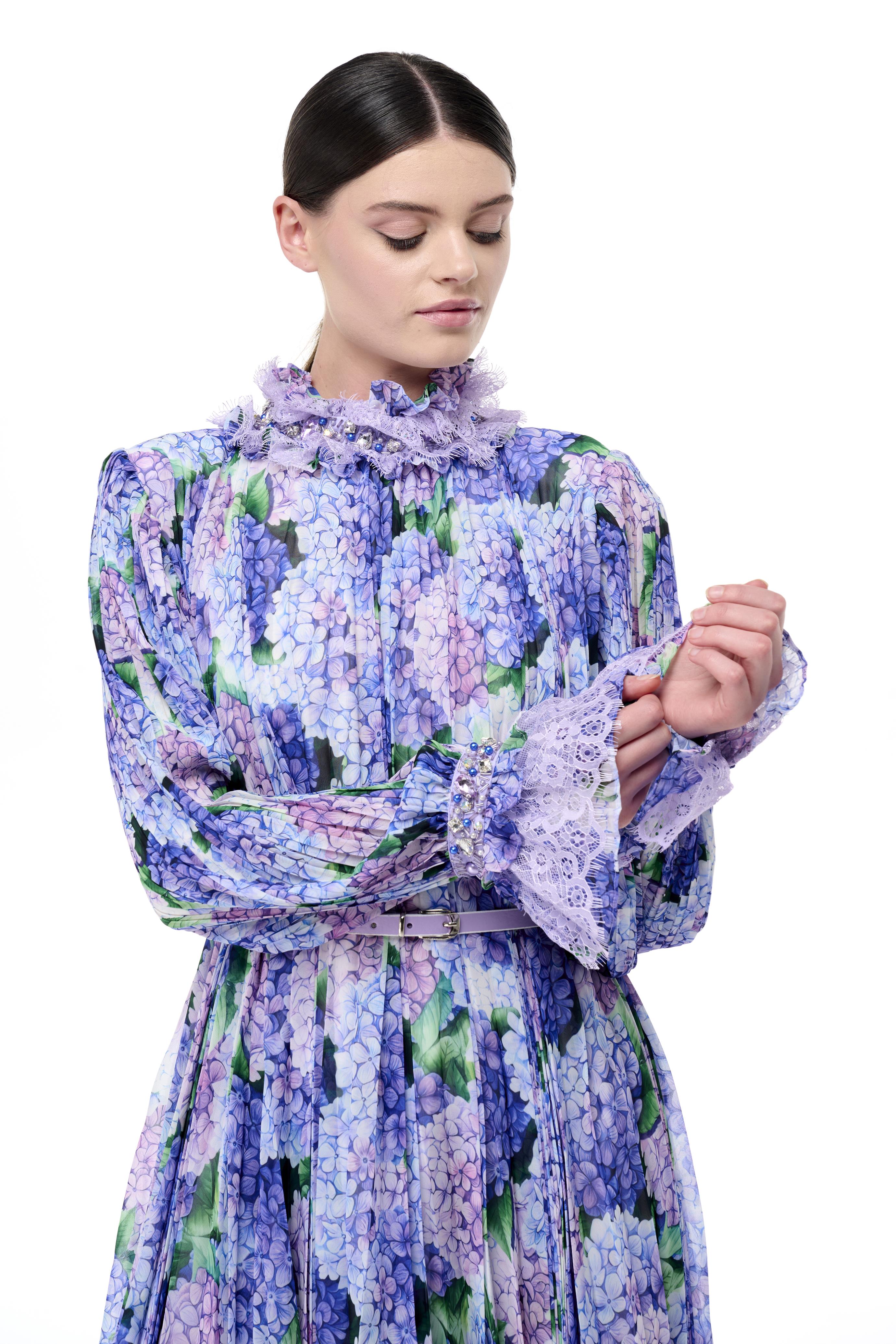 Miha-Boncuk İşlemeli̇ Pi̇li̇soley Elbi̇se-Elbise-10-Milagron.com