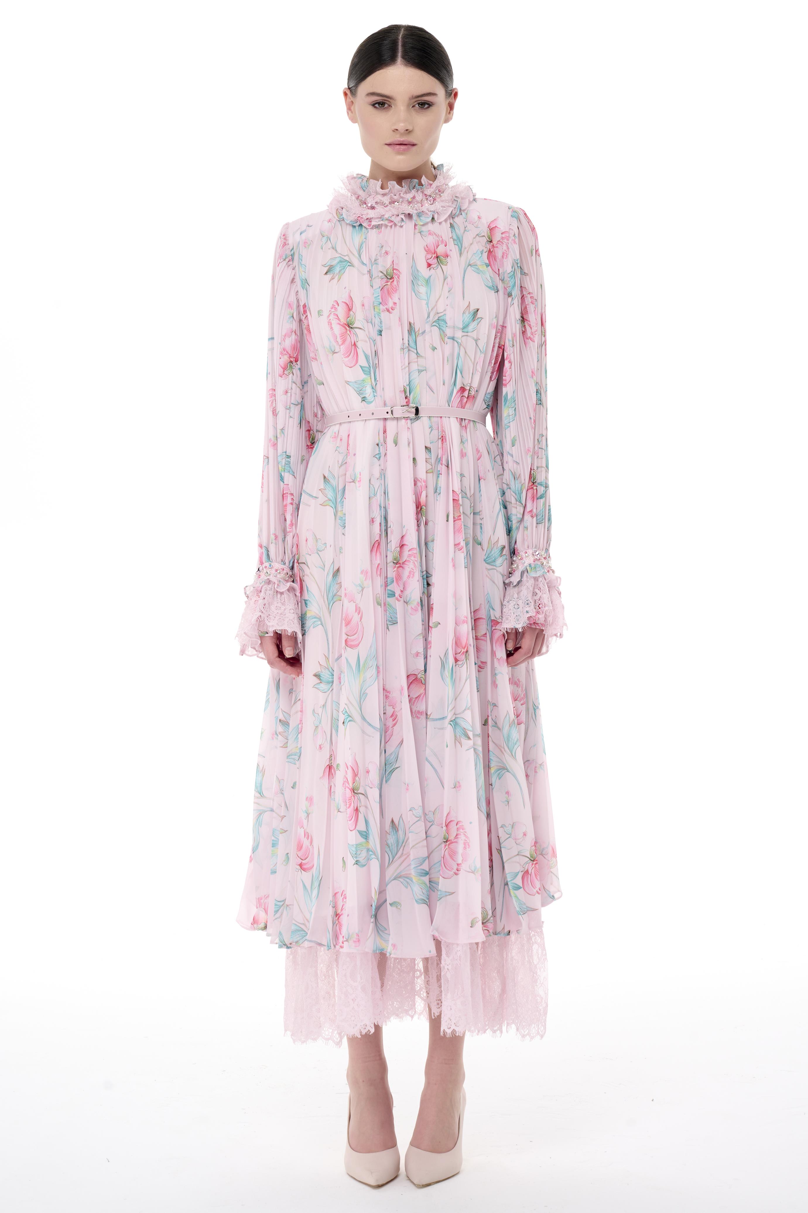 Miha-Boncuk İşlemeli̇ Pi̇li̇soley Elbi̇se-Elbise-14-Milagron.com