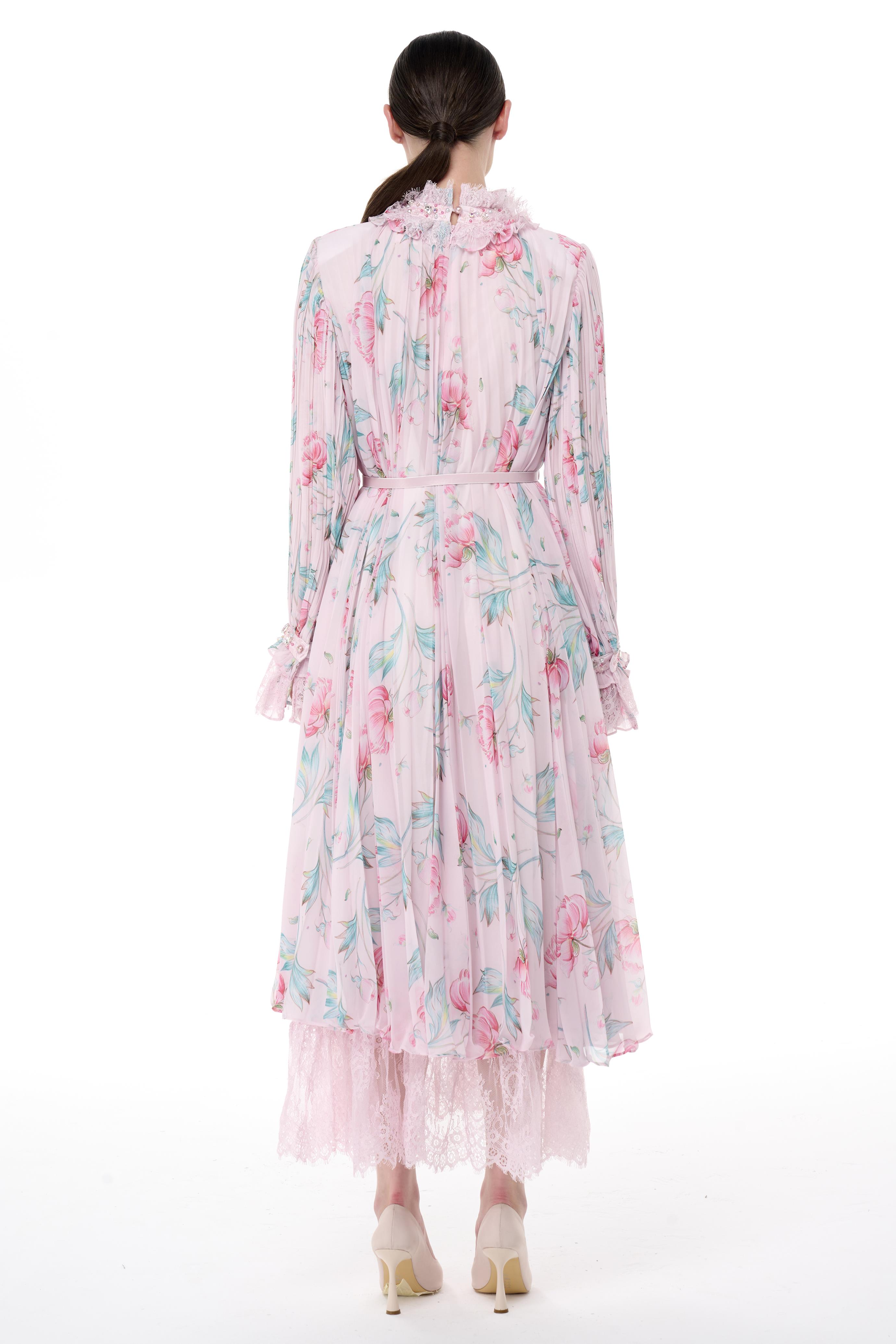 Miha-Boncuk İşlemeli̇ Pi̇li̇soley Elbi̇se-Elbise-17-Milagron.com