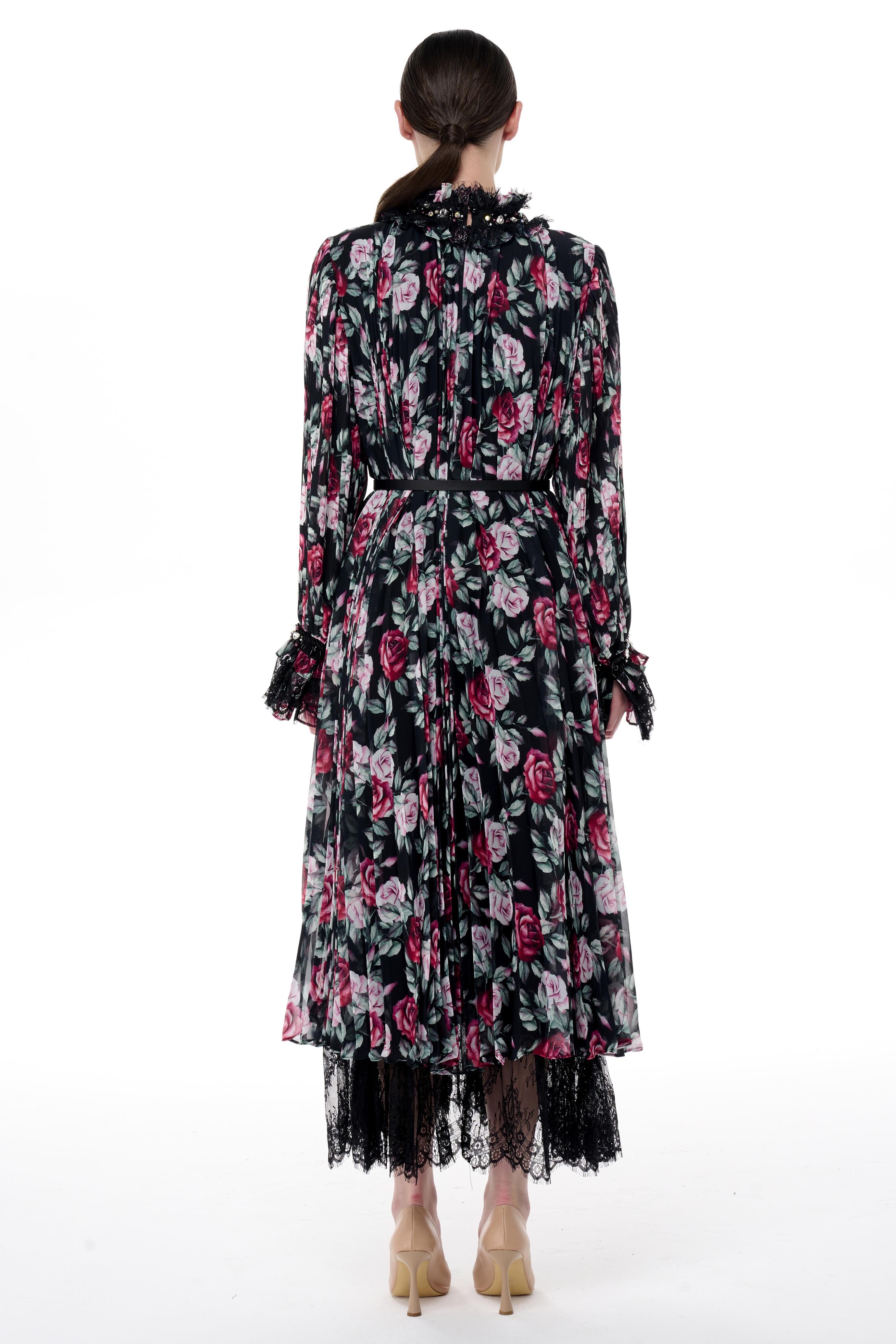 Miha-Boncuk İşlemeli̇ Pi̇li̇soley Elbi̇se-Elbise-24-Milagron.com