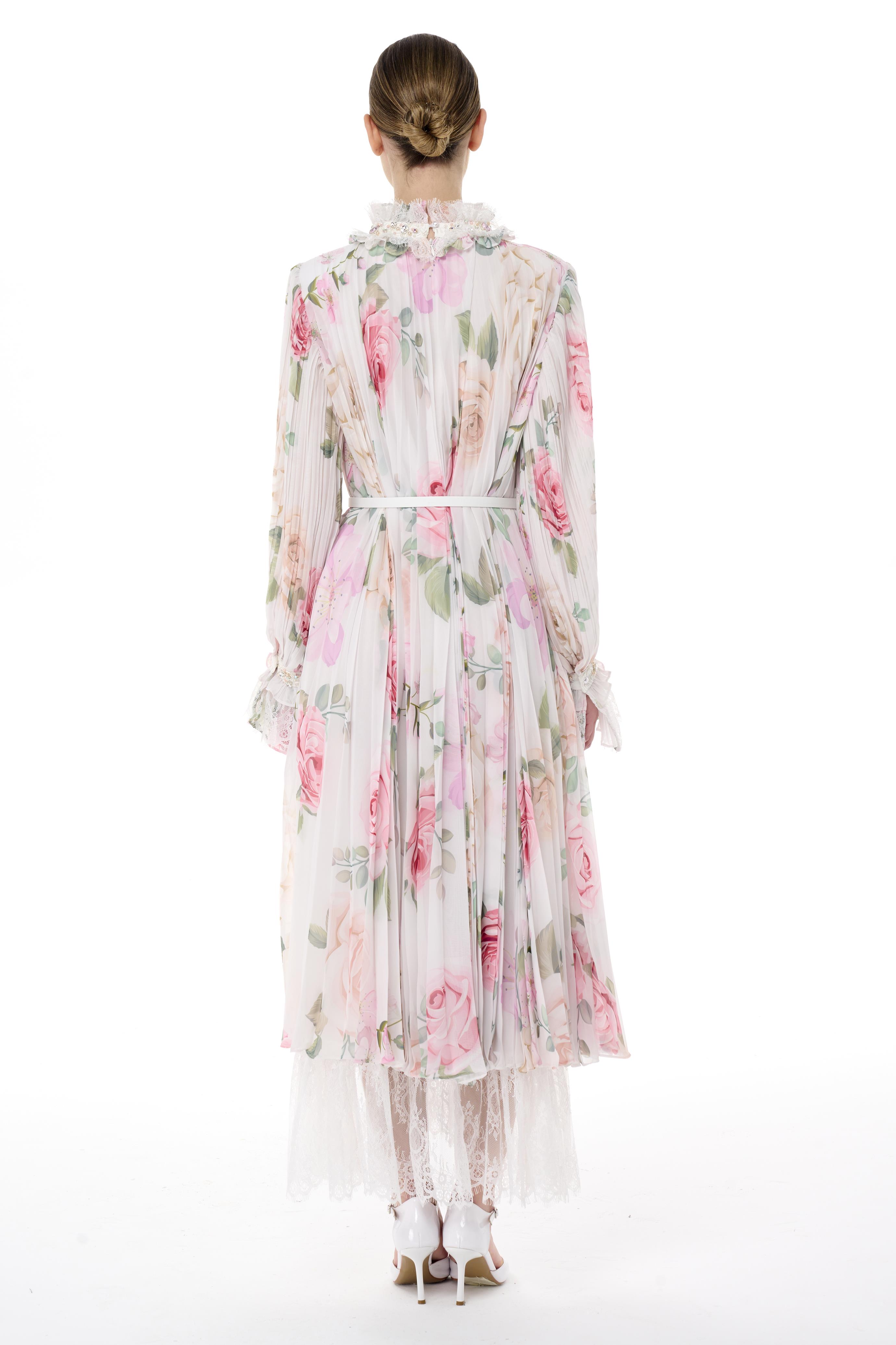 Miha-Boncuk İşlemeli̇ Pi̇li̇soley Elbi̇se-Elbise-4-Milagron.com