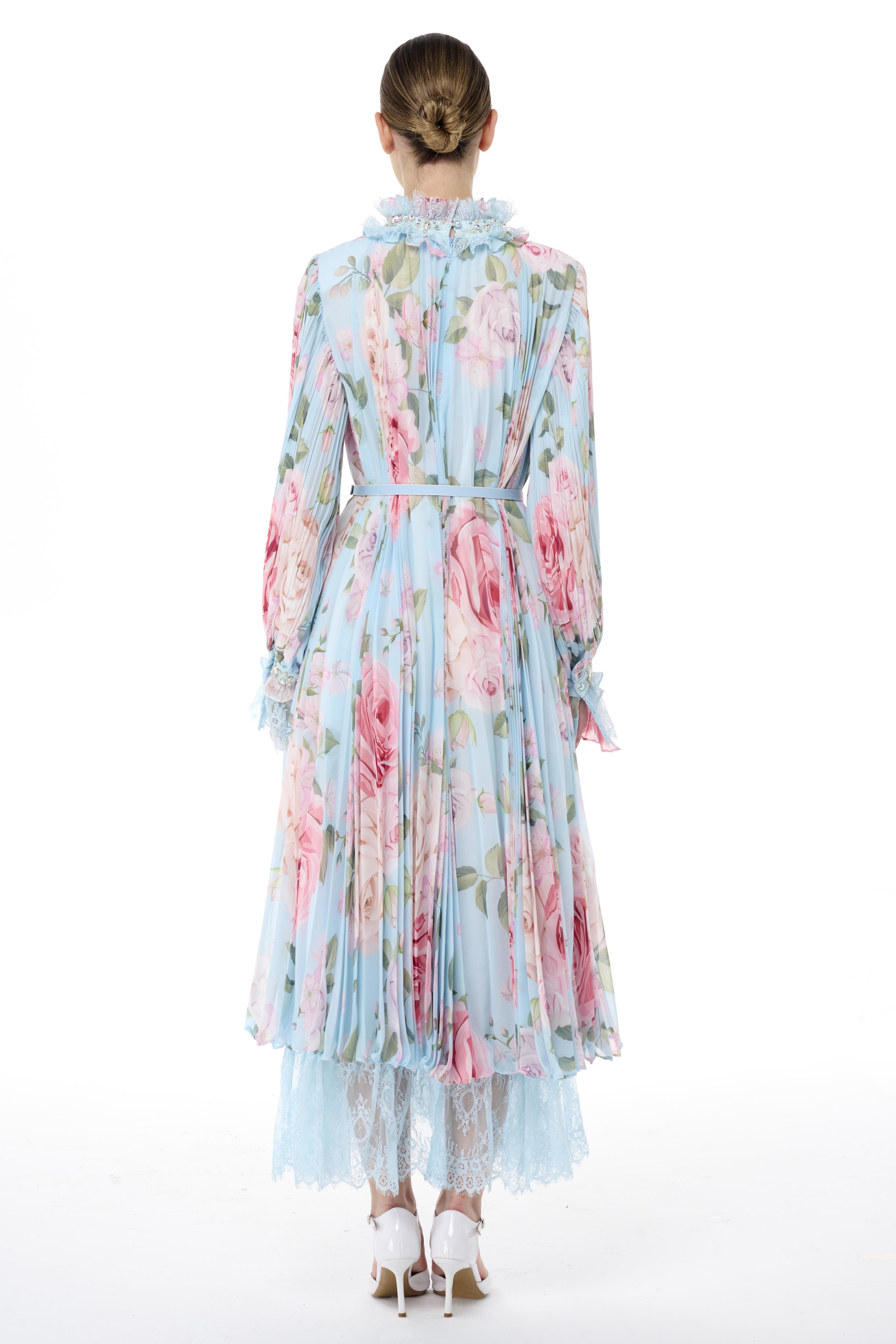 Miha-Boncuk İşlemeli̇ Pi̇li̇soley Elbi̇se-Elbise-8-Milagron.com