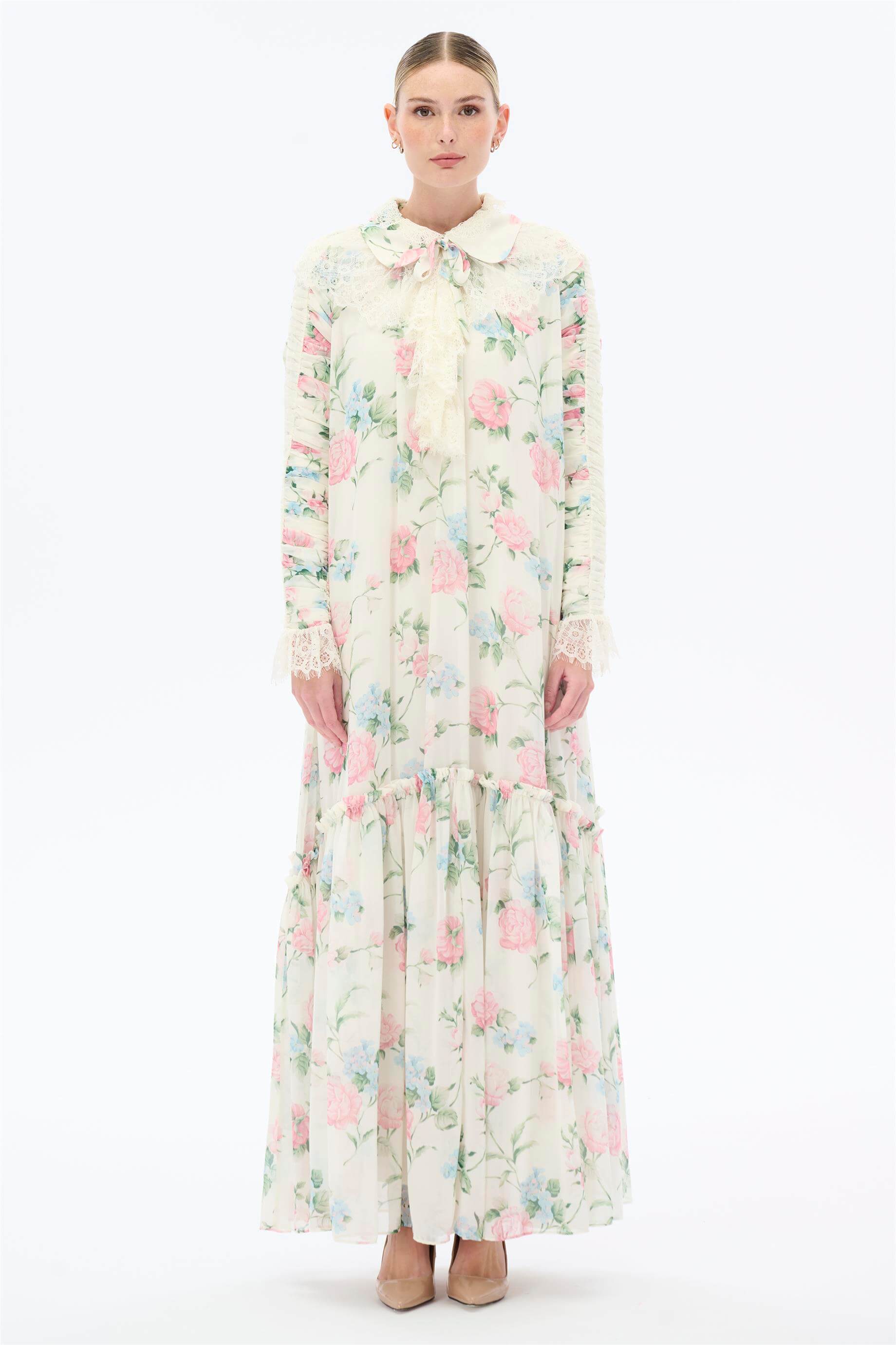 Miha-Büzgü Kollu Elbise-Elbise-1-Milagron.com