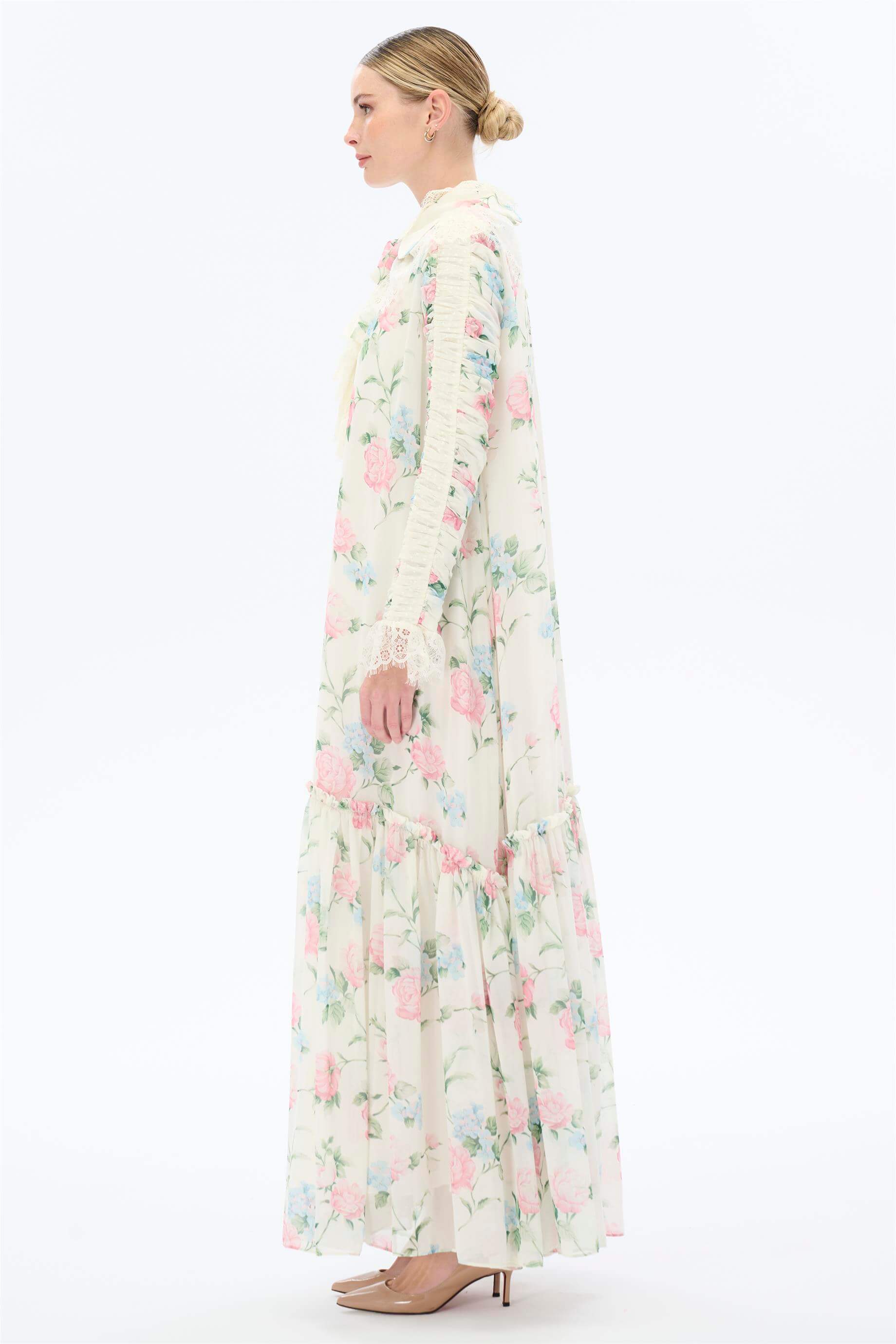 Miha-Büzgü Kollu Elbise-Elbise-2-Milagron.com