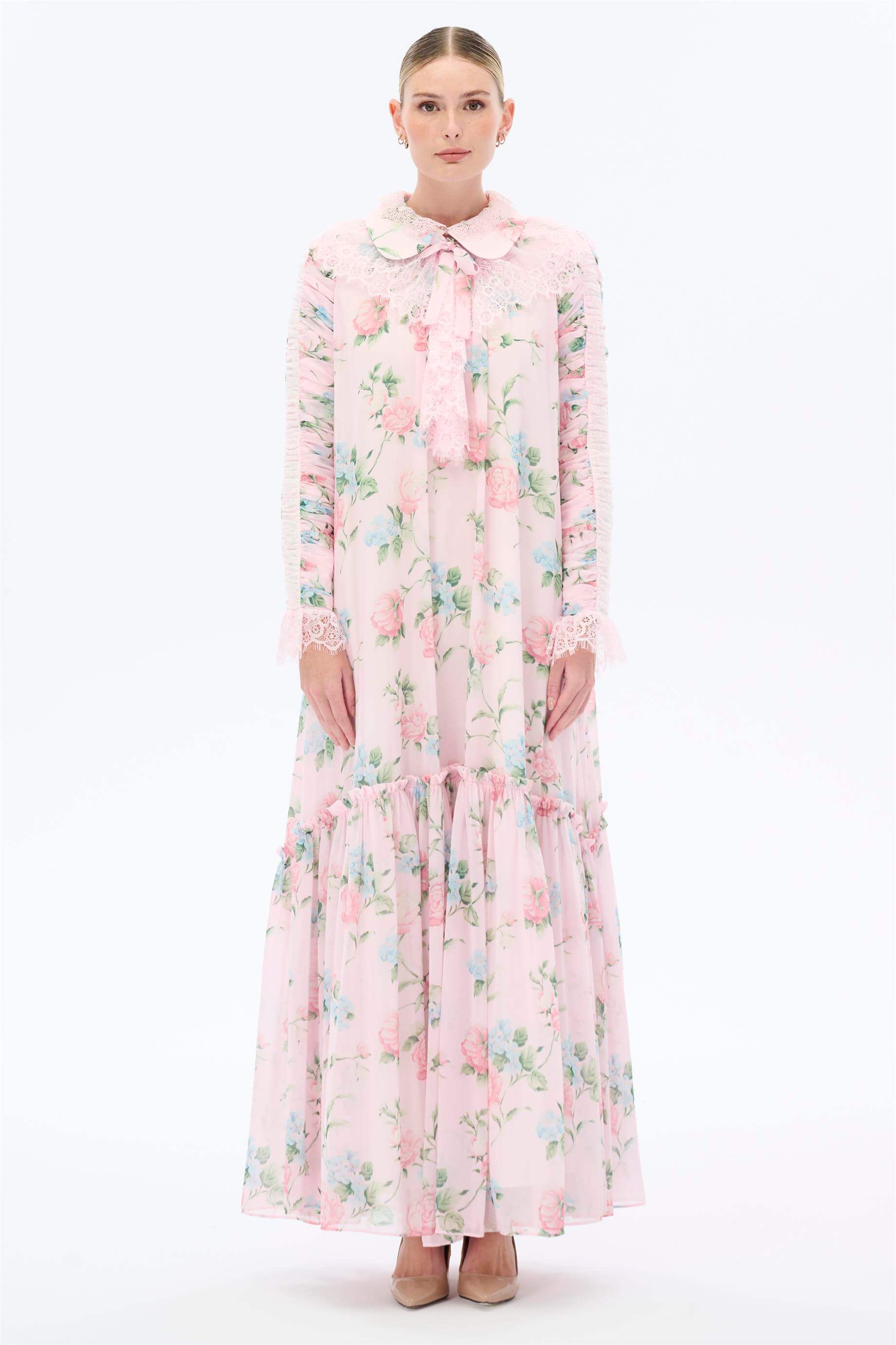 Miha-Büzgü Kollu Elbise-Elbise-5-Milagron.com