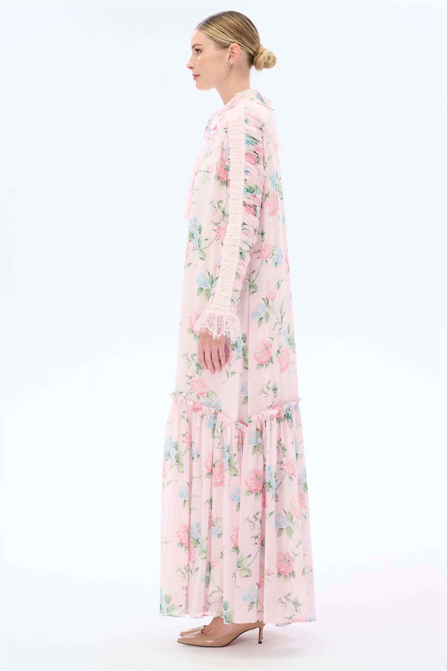 Miha-Büzgü Kollu Elbise-Elbise-6-Milagron.com