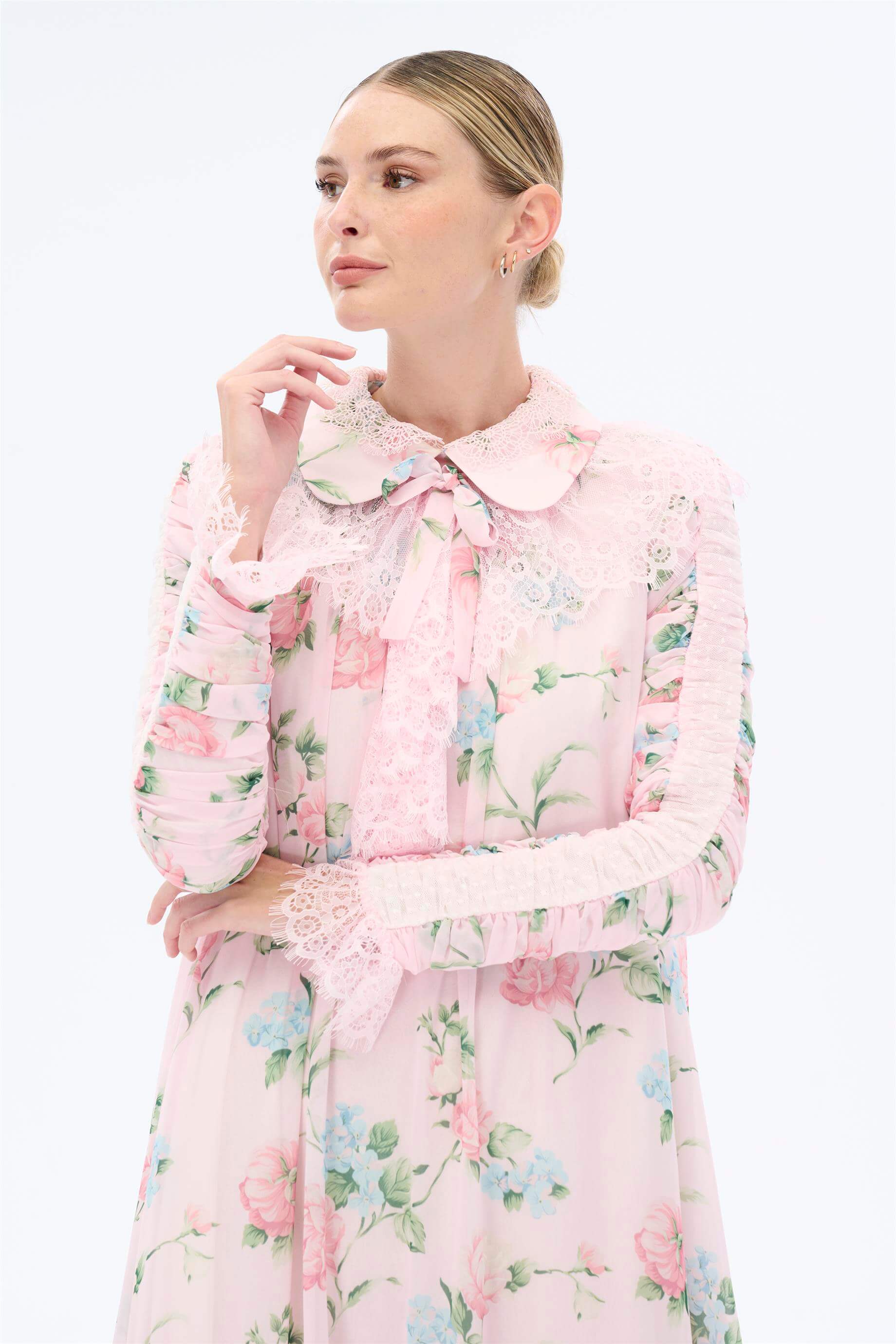 Miha-Büzgü Kollu Elbise-Elbise-8-Milagron.com