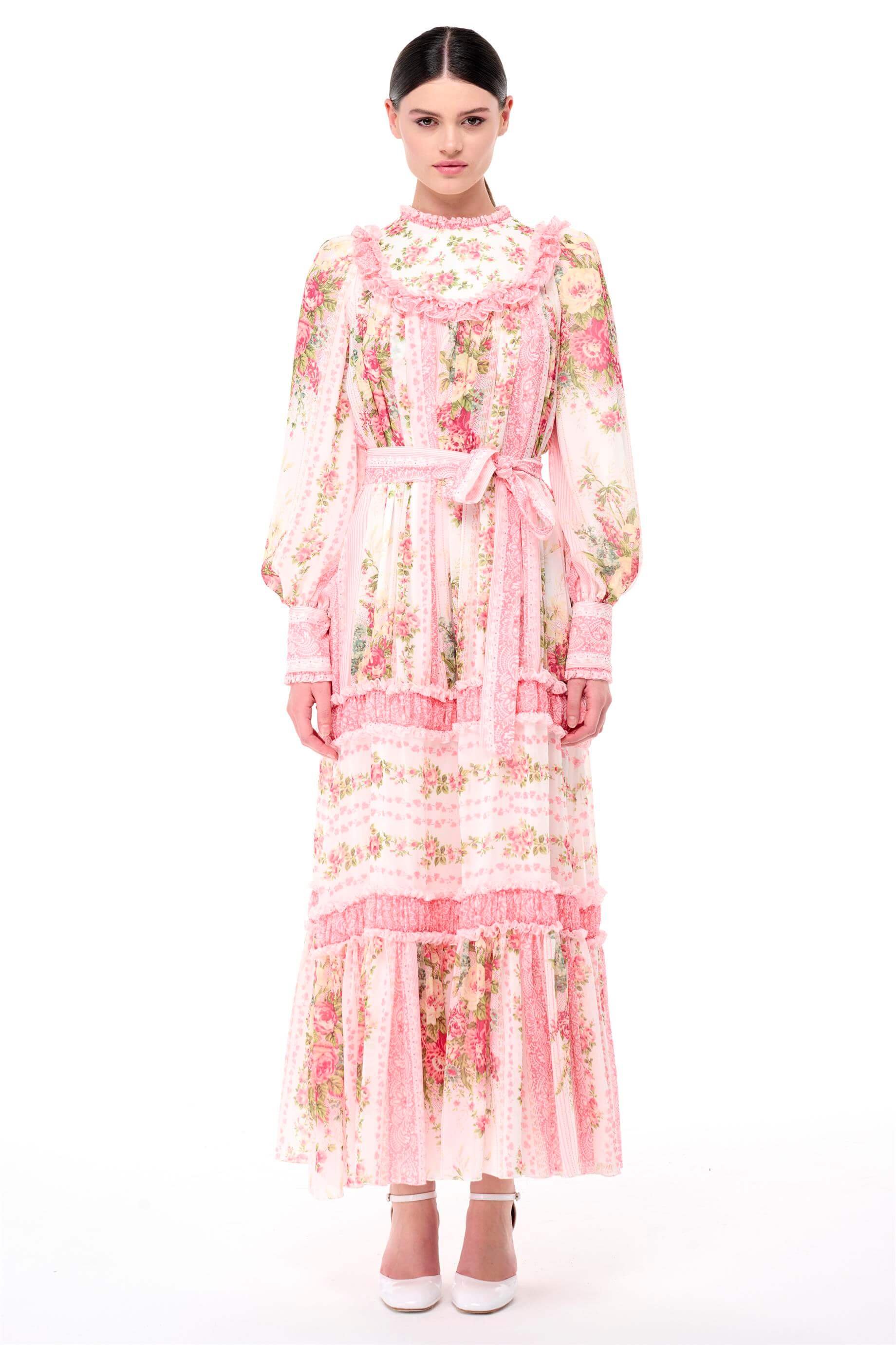 Miha-Büzgü Şeri̇t Detaylı Elbi̇se-Elbise-1-Milagron.com