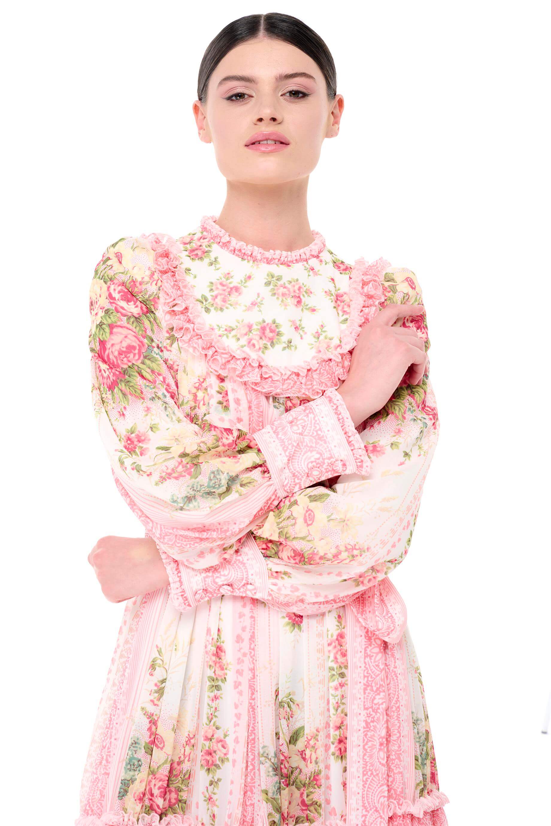 Miha-Büzgü Şeri̇t Detaylı Elbi̇se-Elbise-4-Milagron.com