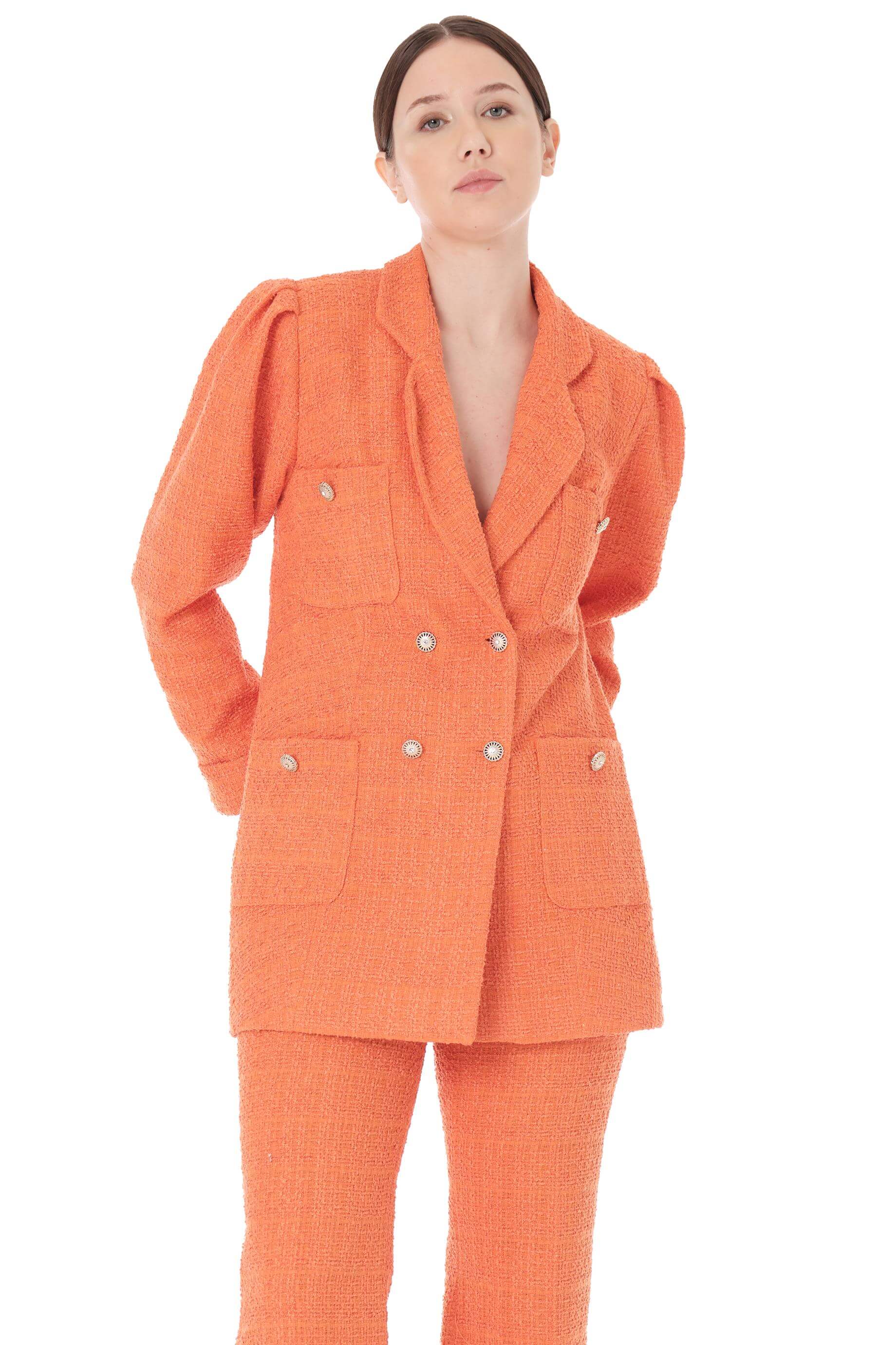 Miha-Ceket Pantolon İki̇li̇ Takım Ekru-Alt - Üst Takım-20-Milagron.com