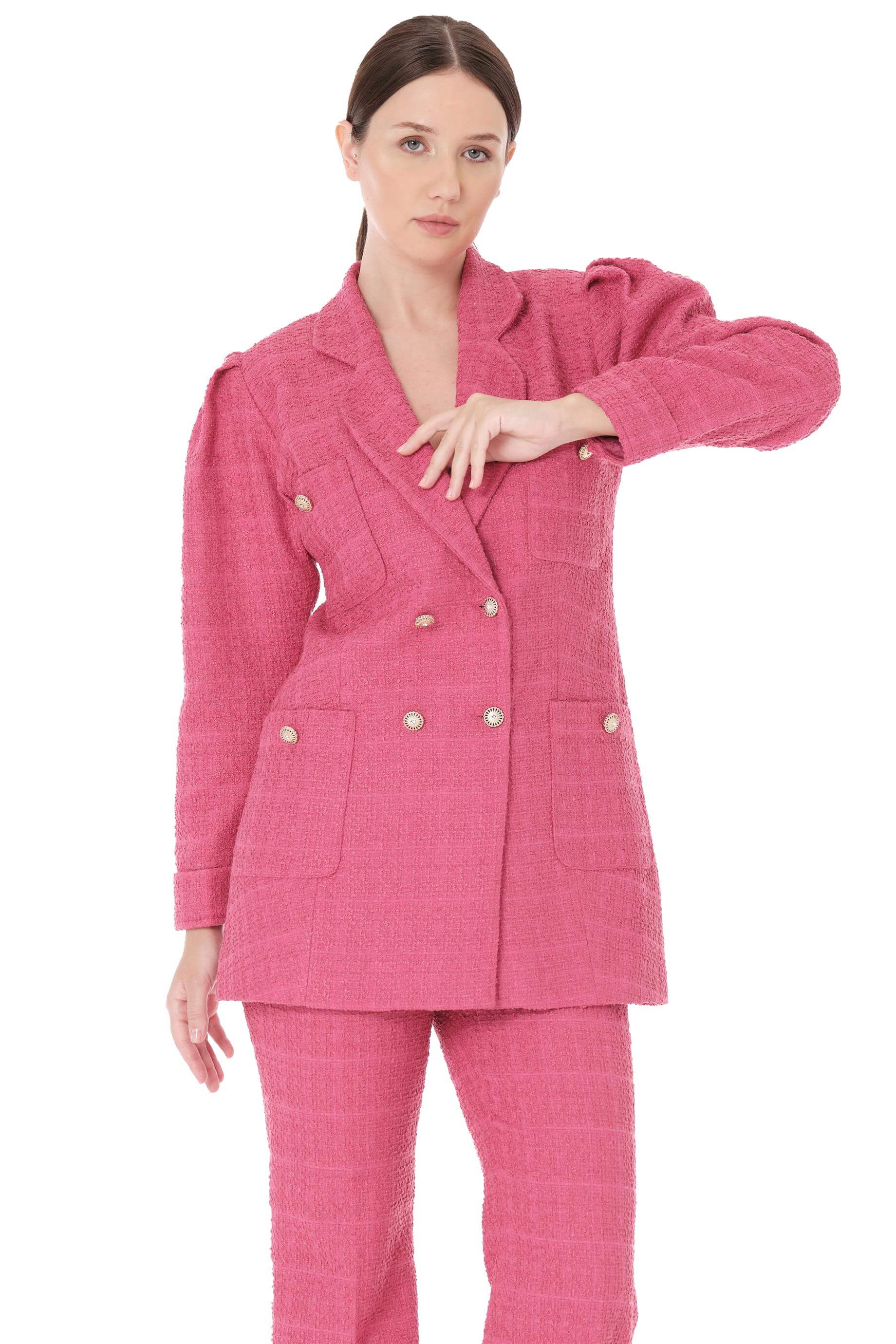 Miha-Ceket Pantolon İki̇li̇ Takım Ekru-Alt - Üst Takım-8-Milagron.com