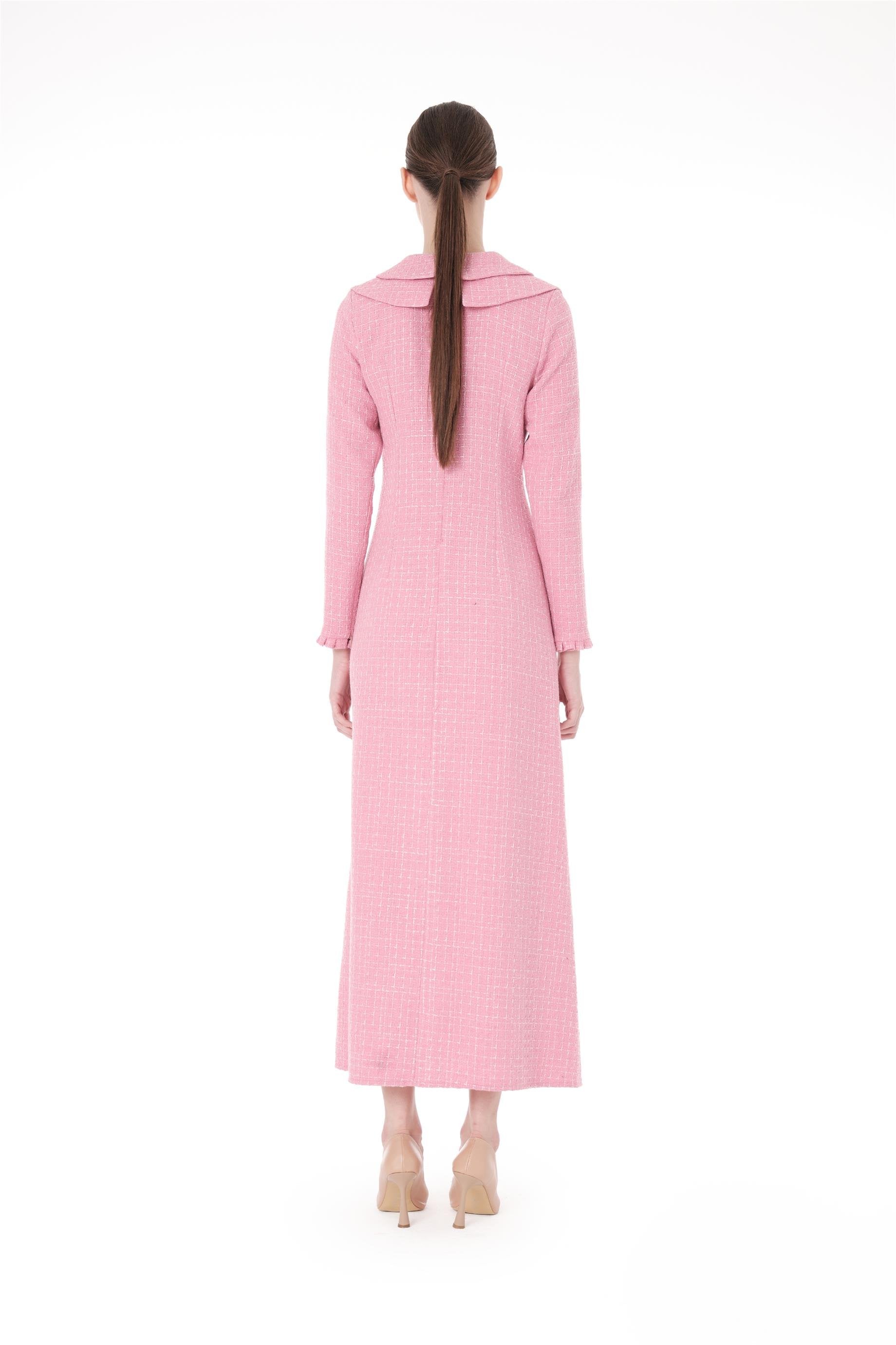 Miha-Çi̇ft Yakalı Elbi̇se-Elbise-3-Milagron.com