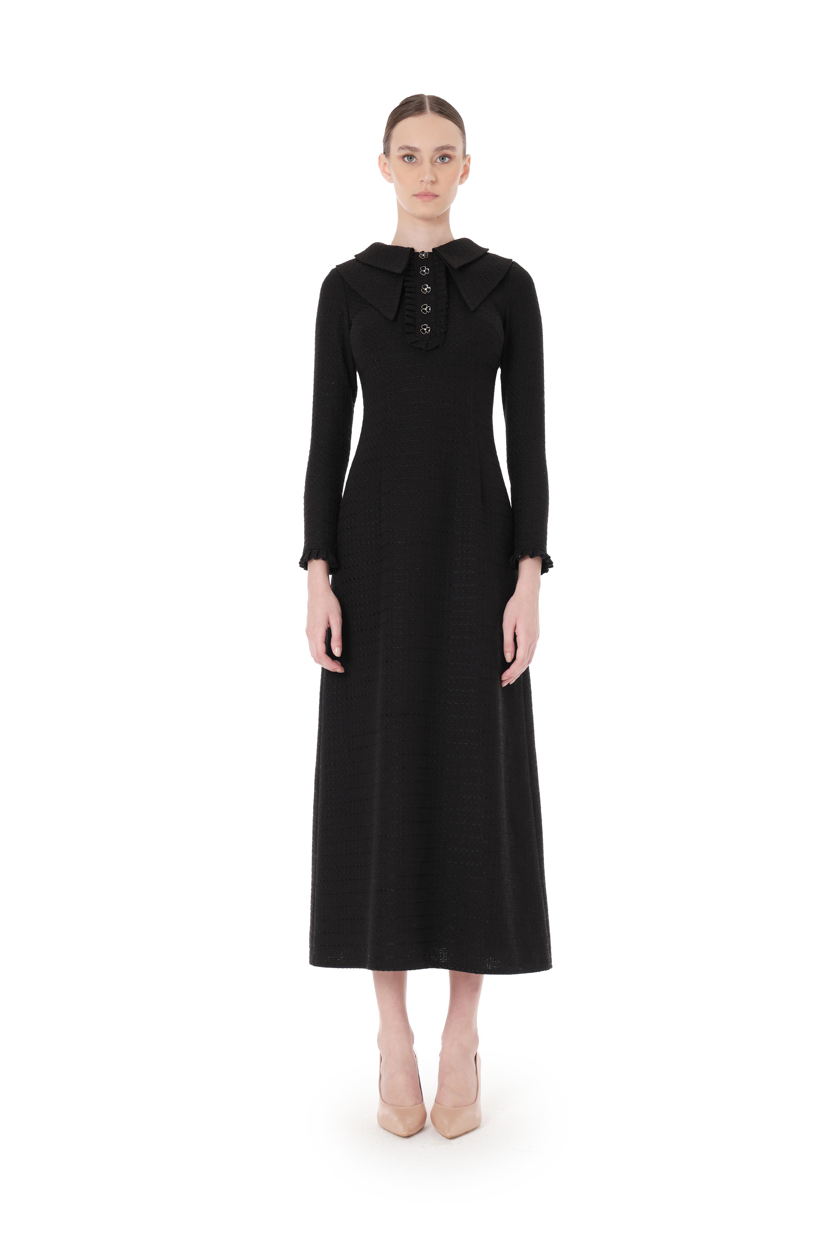 Miha-Çi̇ft Yakalı Elbi̇se-Elbise-4-Milagron.com