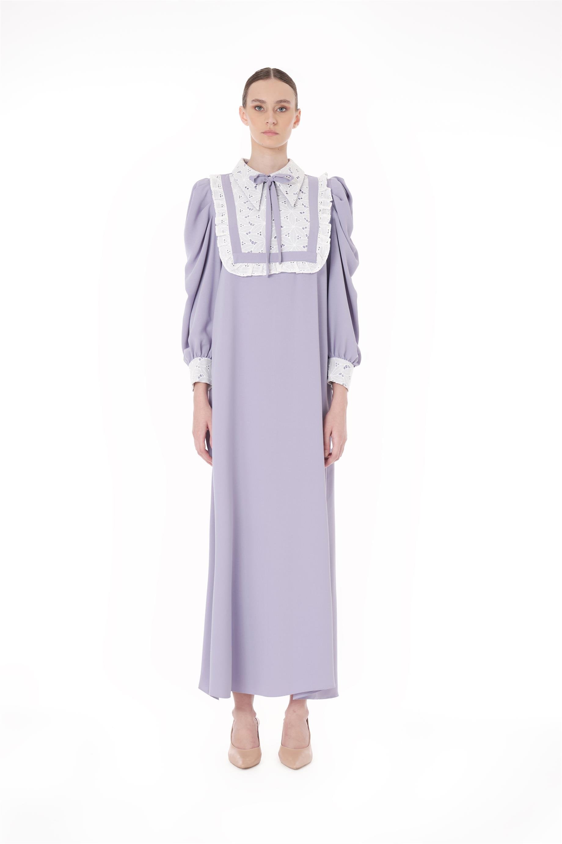 Miha-Dantel Garni̇li̇ Uzun Elbi̇se-Elbise-1-Milagron.com