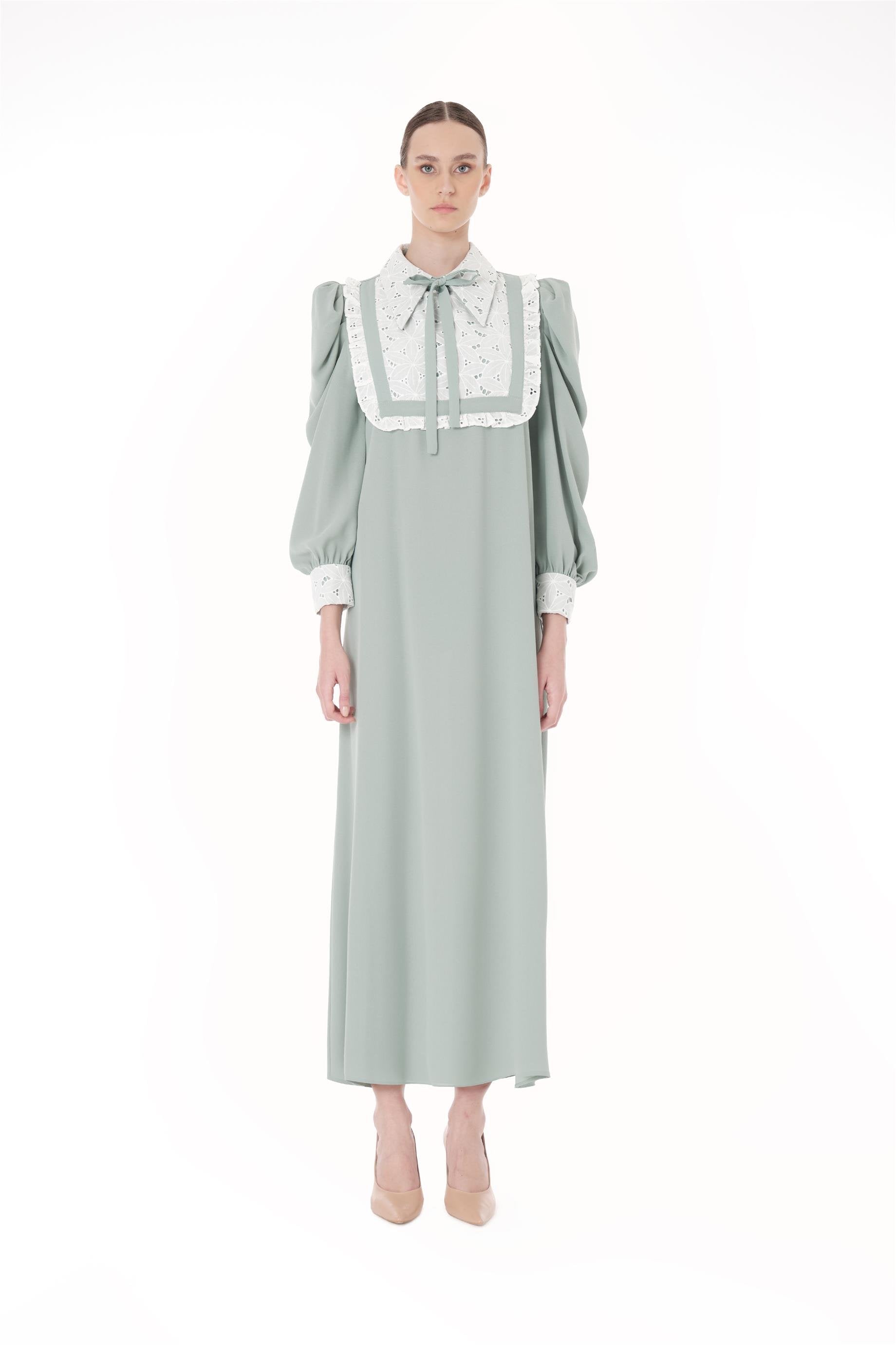 Miha-Dantel Garni̇li̇ Uzun Elbi̇se-Elbise-4-Milagron.com