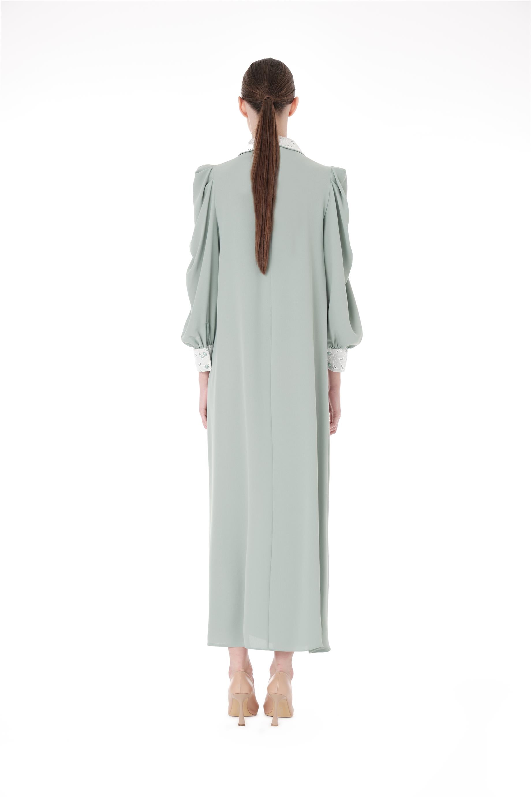 Miha-Dantel Garni̇li̇ Uzun Elbi̇se-Elbise-5-Milagron.com