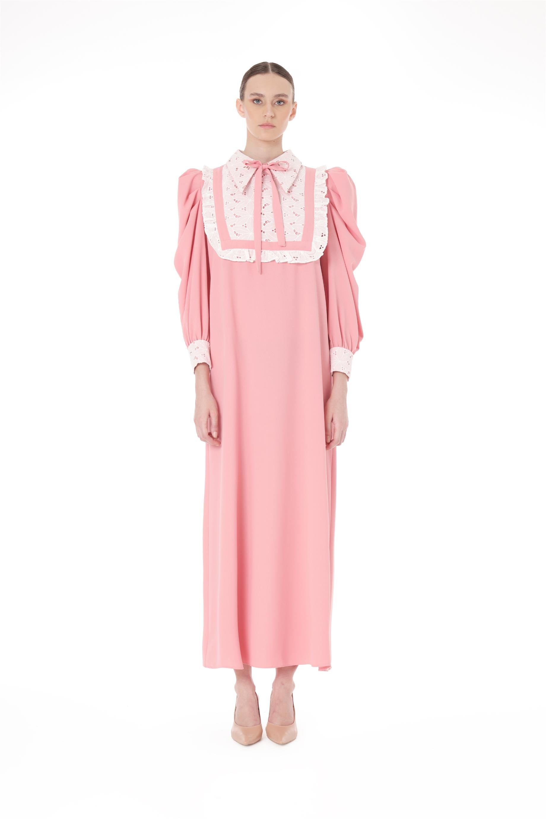 Miha-Dantel Garni̇li̇ Uzun Elbi̇se-Elbise-6-Milagron.com