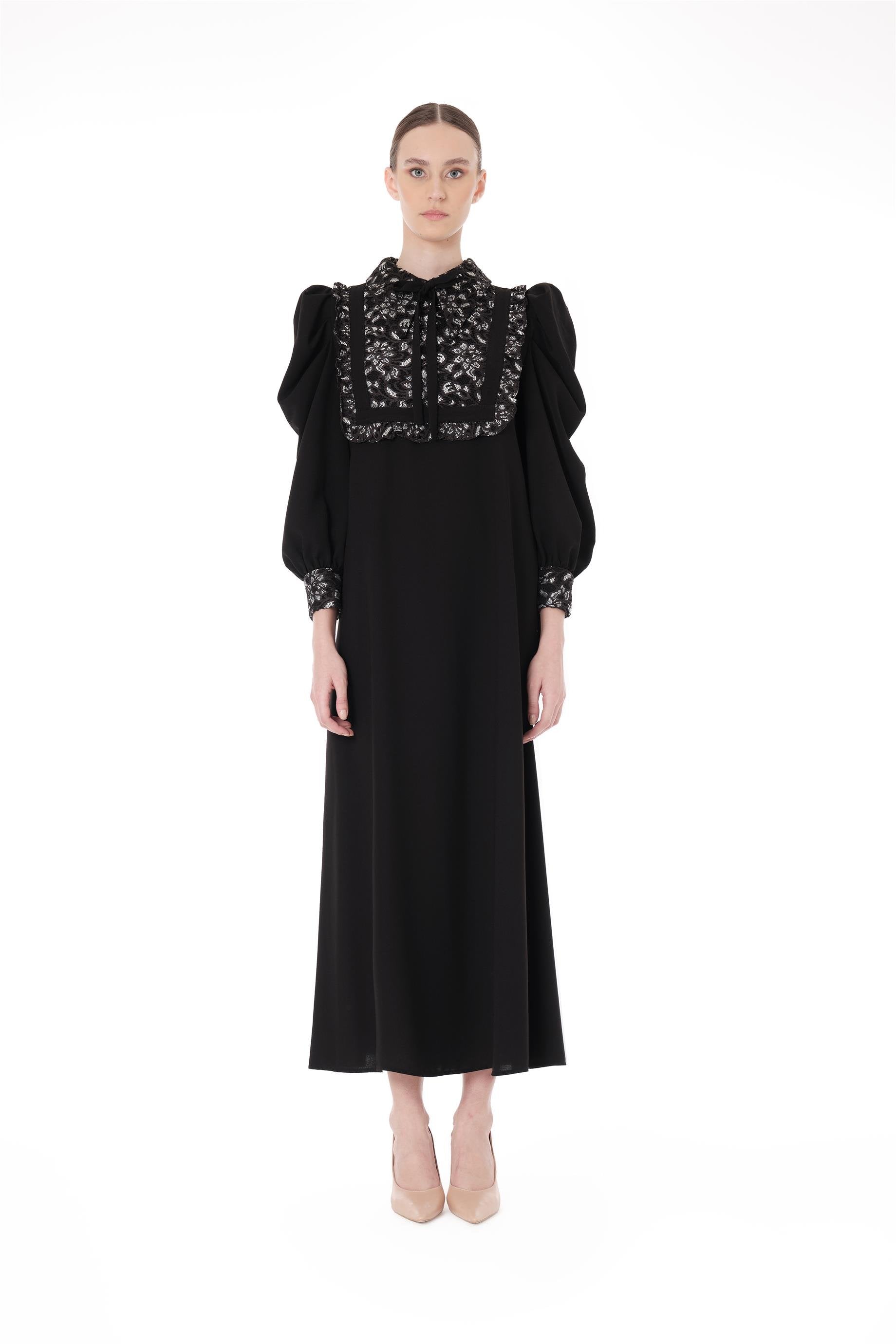 Miha-Dantel Garni̇li̇ Uzun Elbi̇se-Elbise-9-Milagron.com