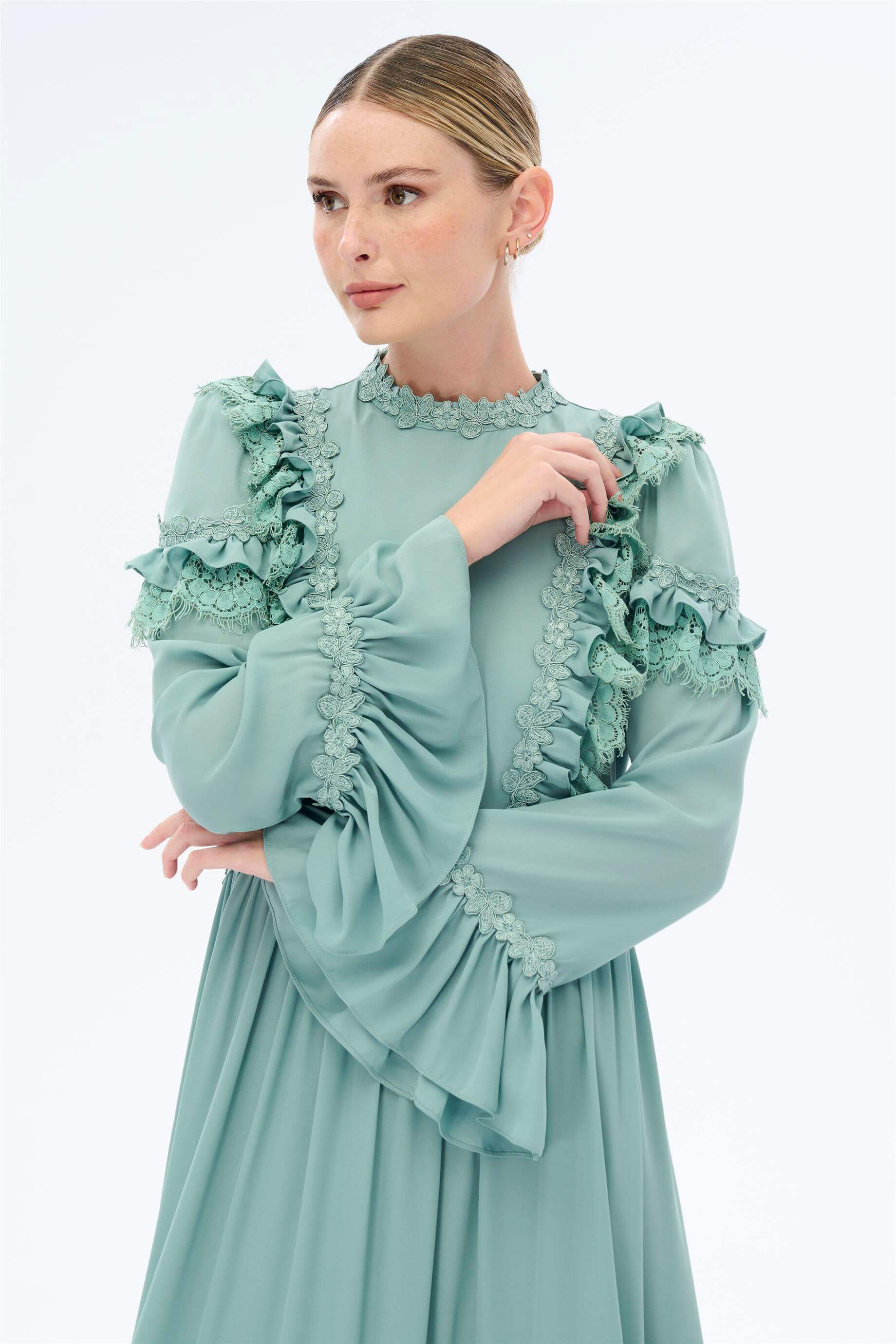 Miha-Dantelli̇ Zari̇f Elbi̇se Bordo-Elbise-9-Milagron.com