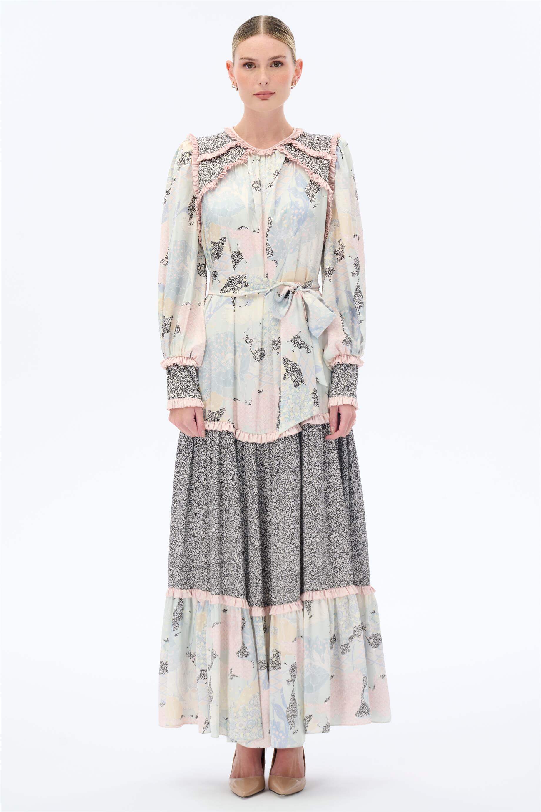 Miha-Etni̇k Desenli̇ Elbi̇se-Elbise-1-Milagron.com