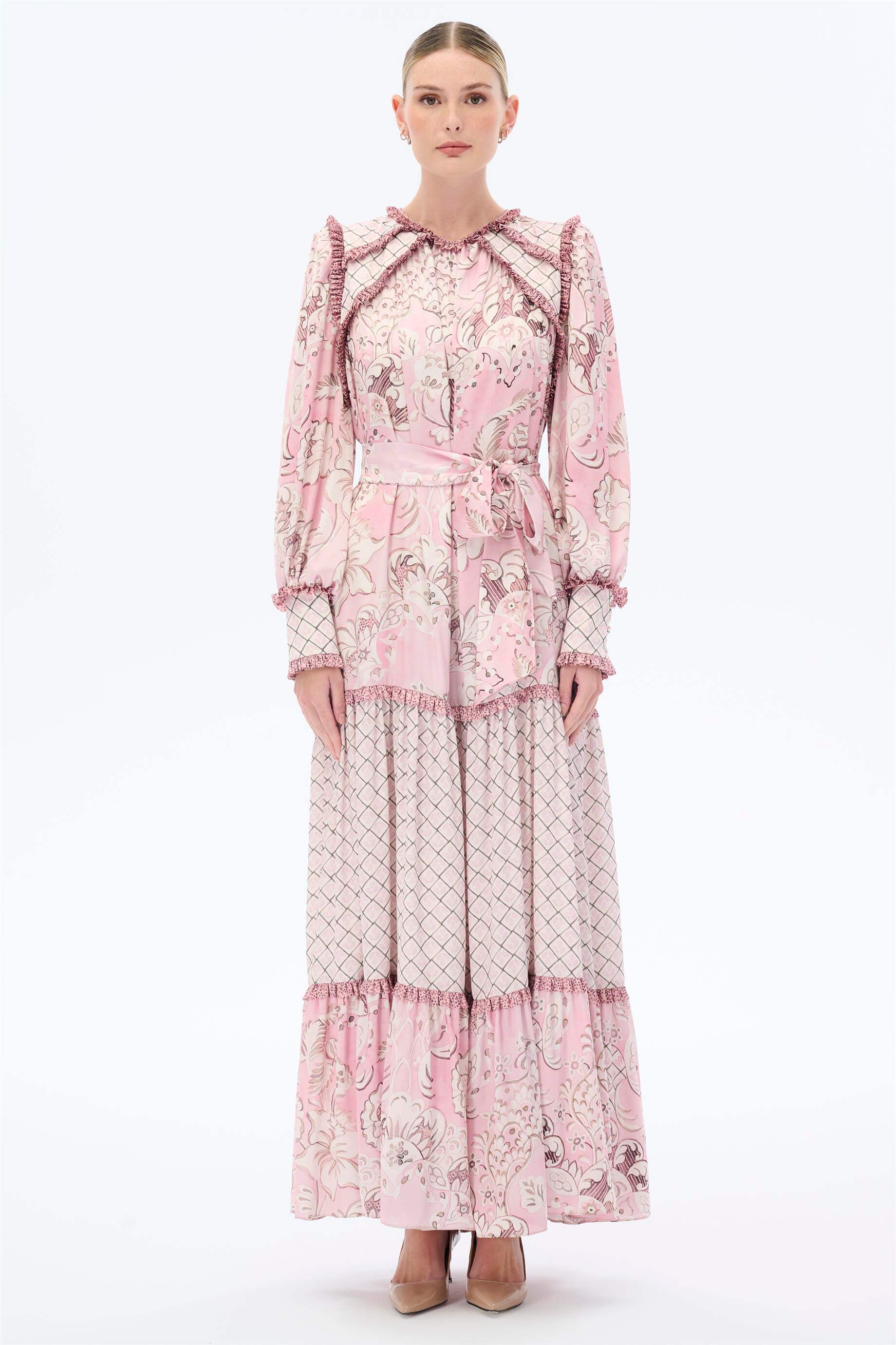 Miha-Etni̇k Desenli̇ Elbi̇se-Elbise-1-Milagron.com