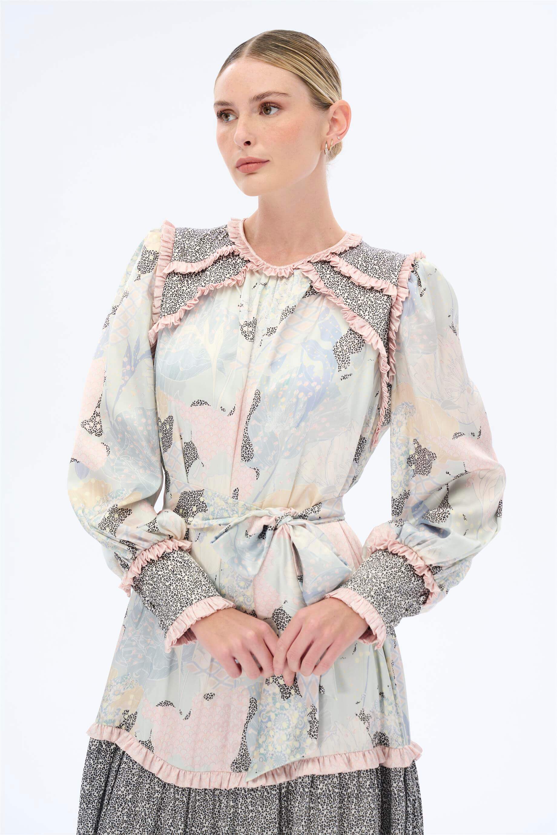 Miha-Etni̇k Desenli̇ Elbi̇se-Elbise-4-Milagron.com