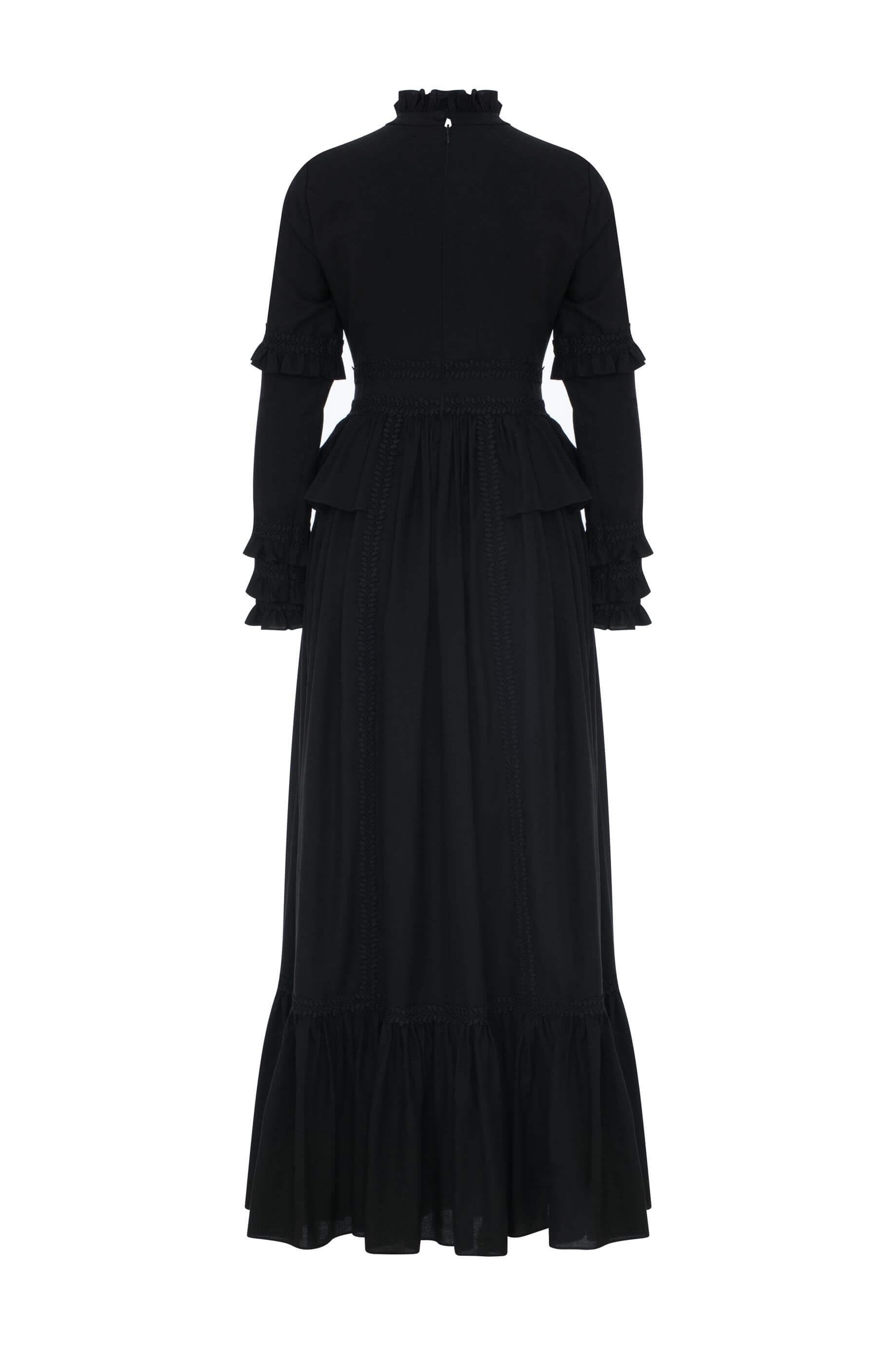 Miha-Haki̇m Yaka Dantelli̇ Elbi̇se-Elbise-6-Milagron.com