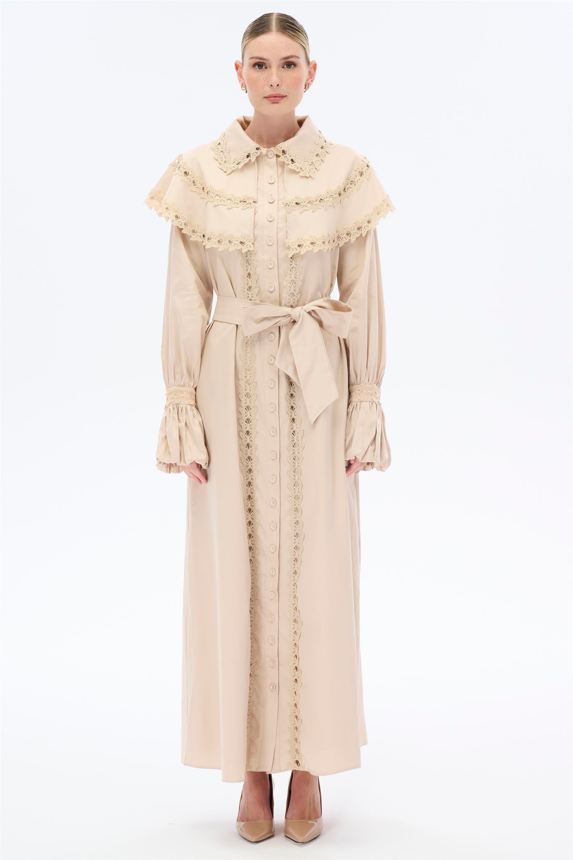 Miha-Kelebek Dantelli̇ Elbi̇se-Elbise-1-Milagron.com