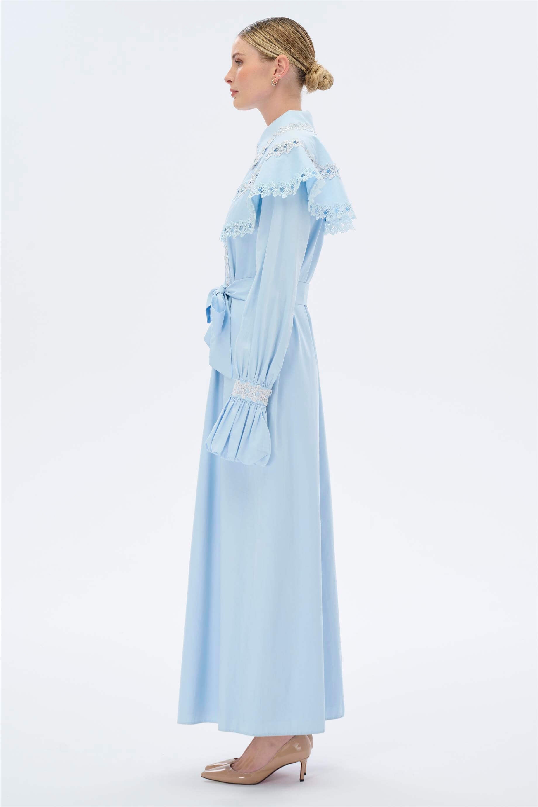 Miha-Kelebek Dantelli̇ Elbi̇se-Elbise-10-Milagron.com