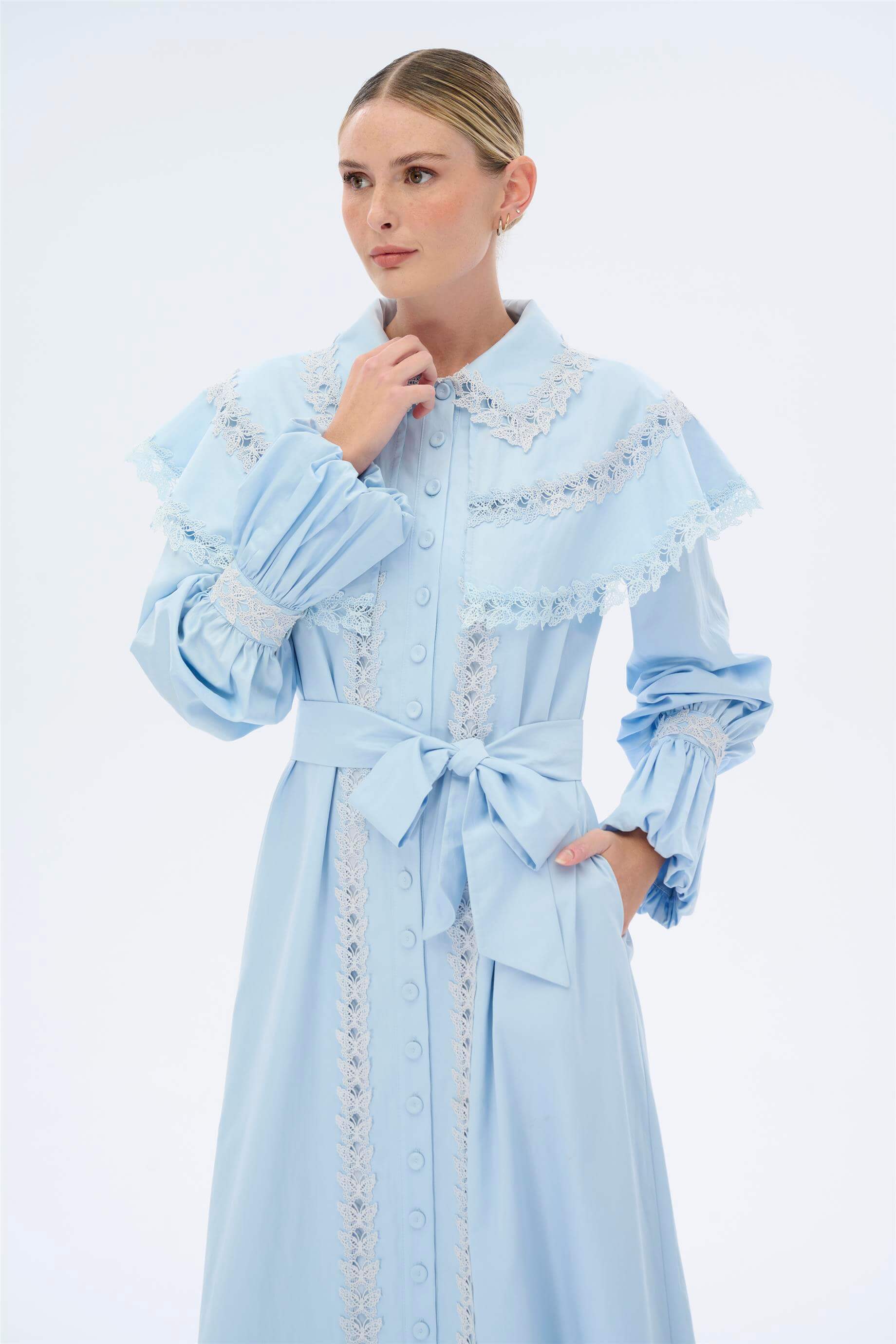 Miha-Kelebek Dantelli̇ Elbi̇se-Elbise-12-Milagron.com