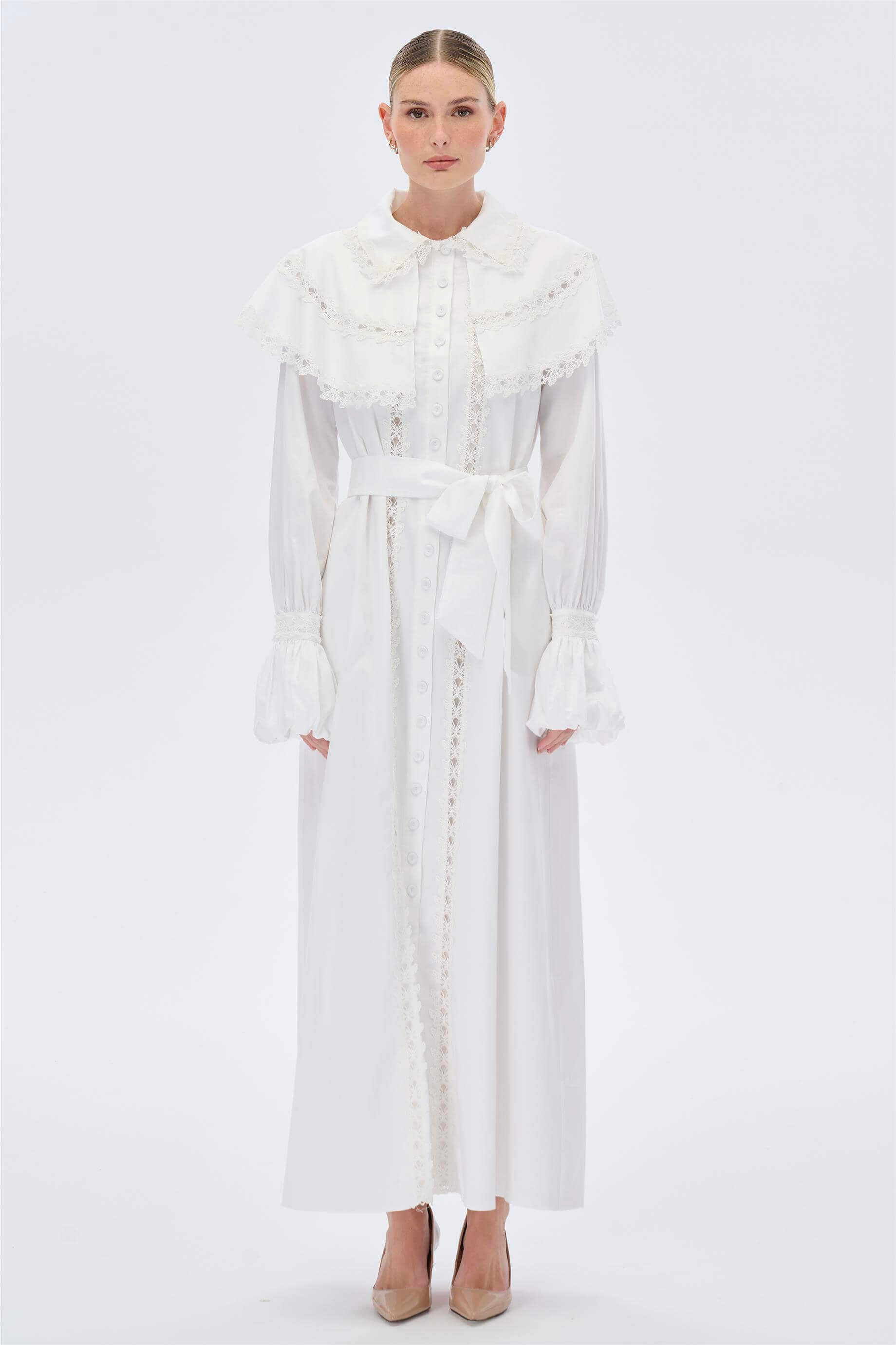 Miha-Kelebek Dantelli̇ Elbi̇se-Elbise-5-Milagron.com