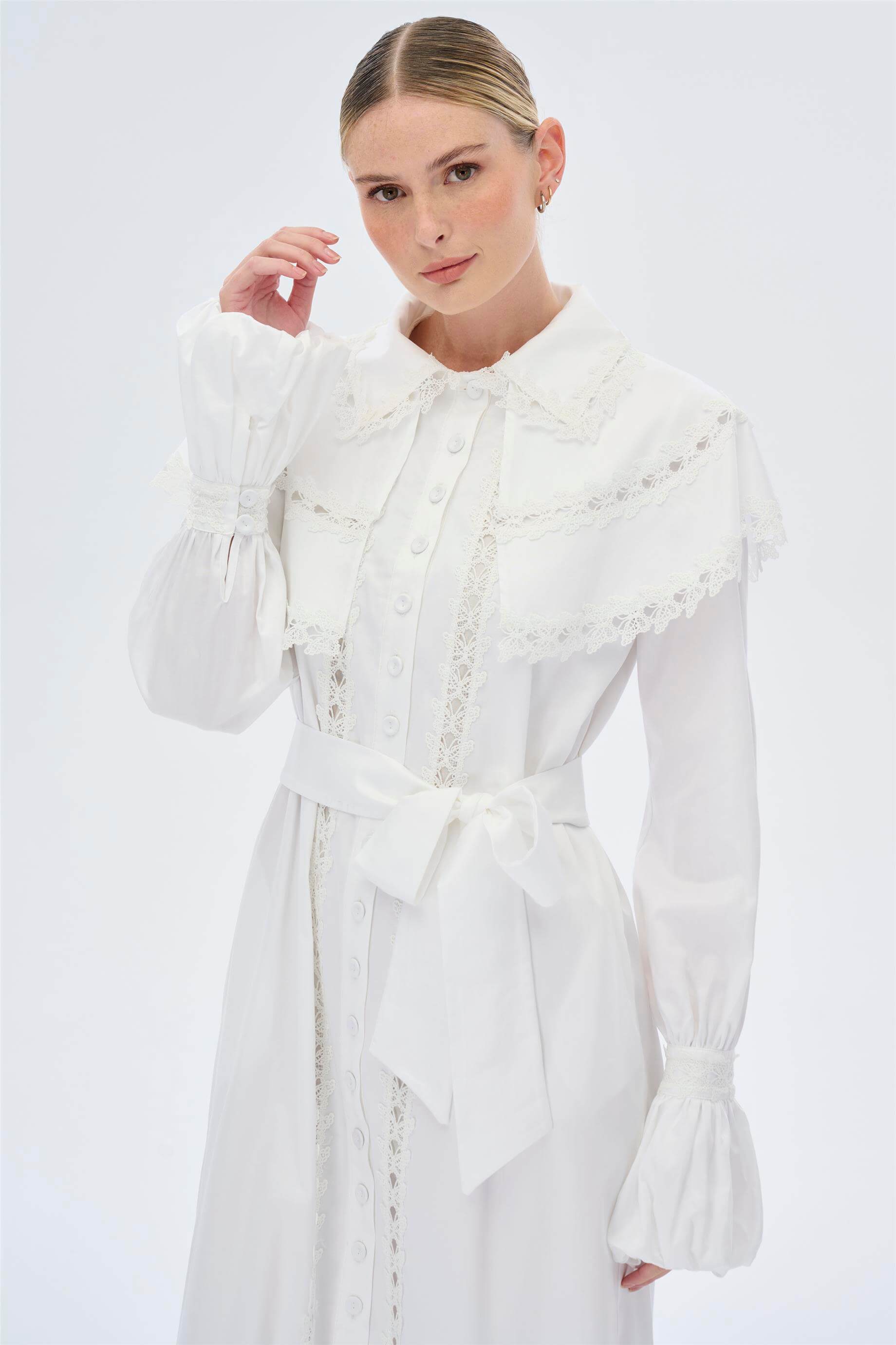 Miha-Kelebek Dantelli̇ Elbi̇se-Elbise-8-Milagron.com