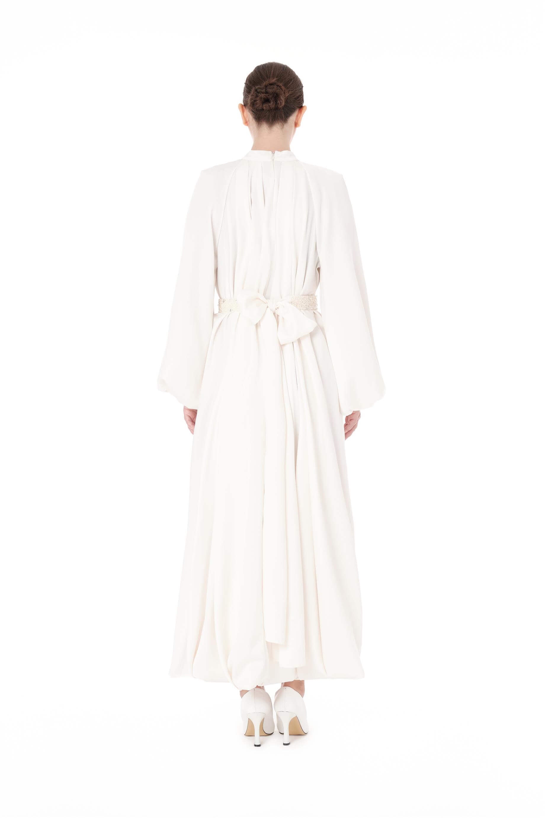 Miha-Kemeri̇ Boncuk İşlemeli̇ Elbi̇se-Elbise-11-Milagron.com