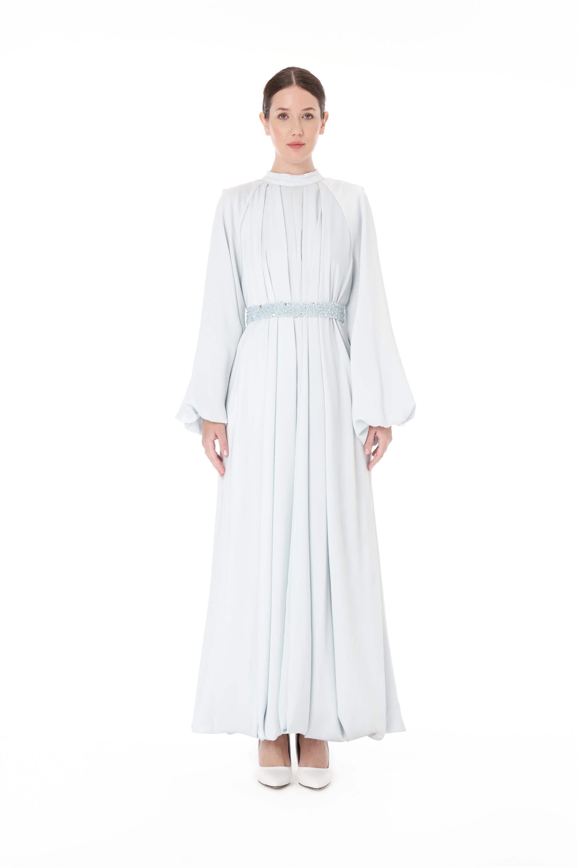 Miha-Kemeri̇ Boncuk İşlemeli̇ Elbi̇se-Elbise-13-Milagron.com