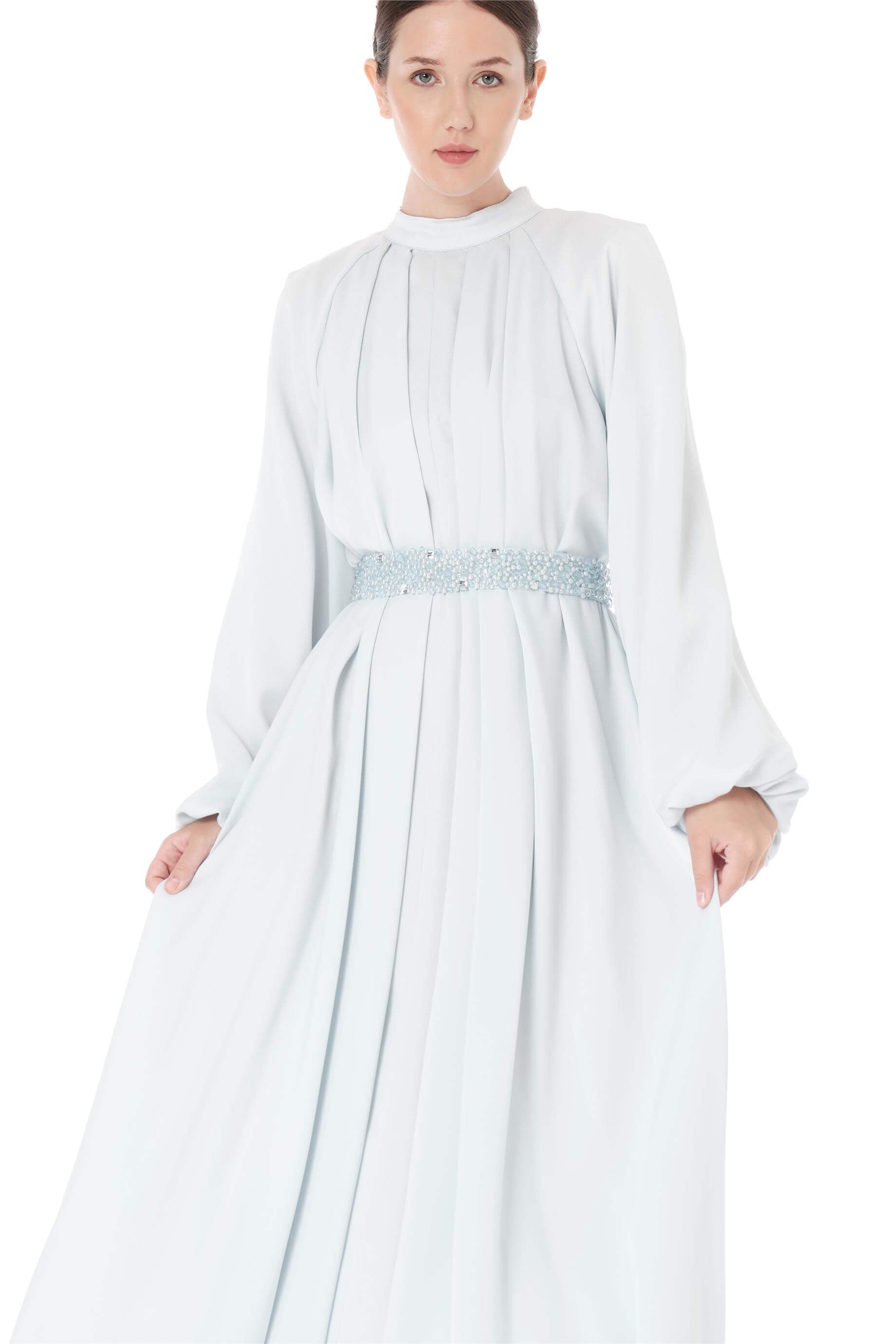 Miha-Kemeri̇ Boncuk İşlemeli̇ Elbi̇se-Elbise-15-Milagron.com